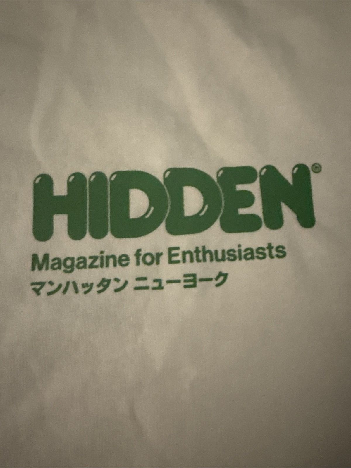 HIDDEN Hidden NY “Magazine for Enthusiasts” T-Shirt XL White Green Size US XL / EU 56 / 4 - 2 Thumbnail