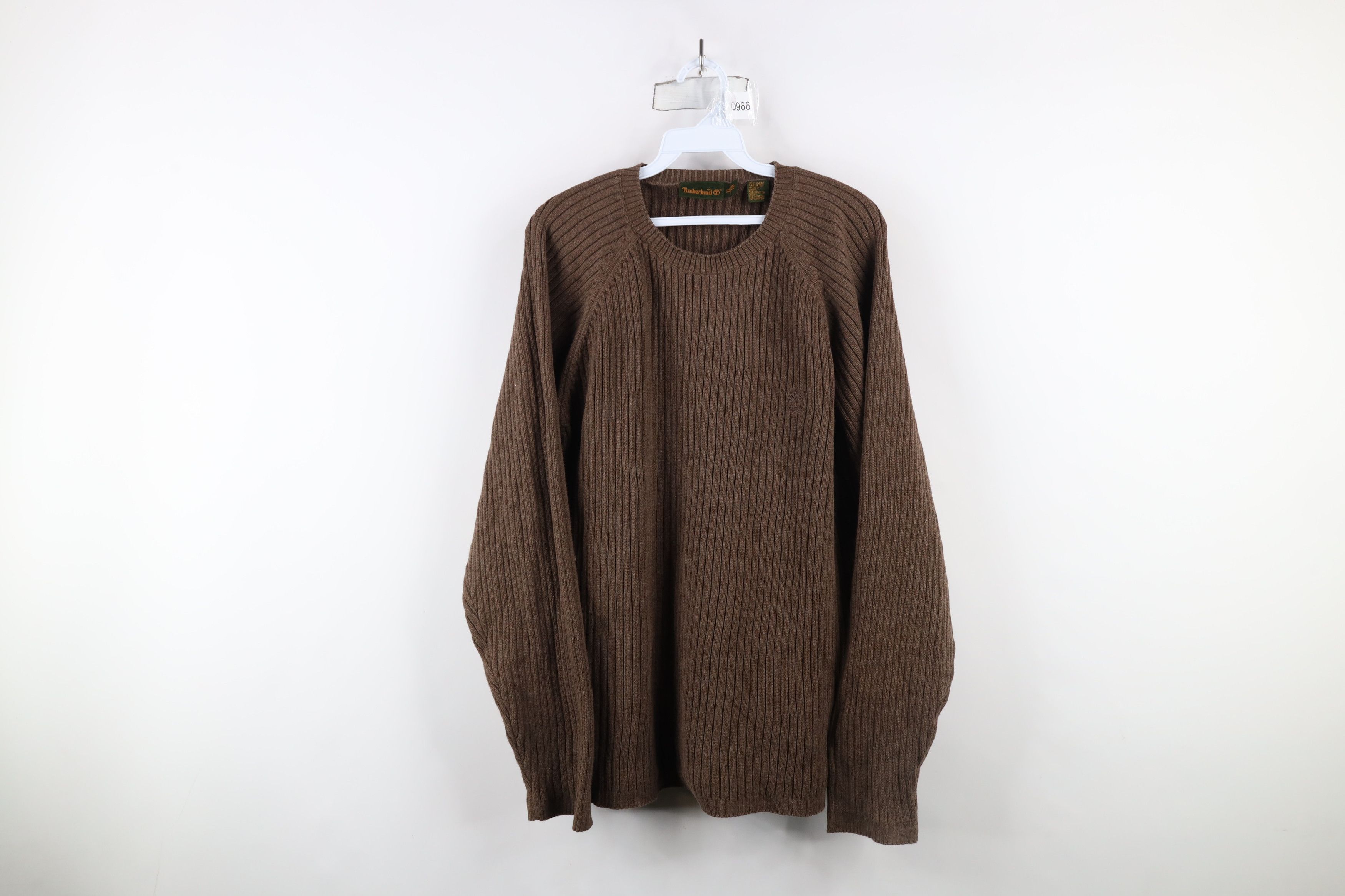 Timberland × Vintage Vintage 90s Timberland Heavyweight Crewneck Sweater Brown Size US XL / EU 56 / 4 - 1 Thumbnail