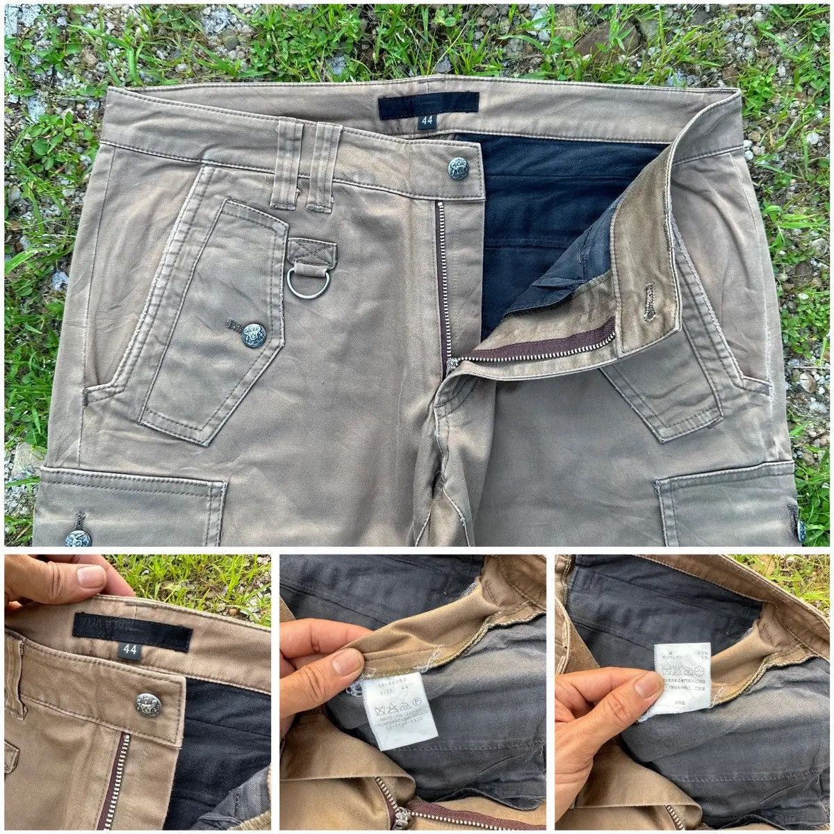 PPFM MALA VITA TROUSERS VTG DOUBLE KNEE CARGO PANTS MADE IN JAPAN Size US 32 / EU 48 - 14 Thumbnail