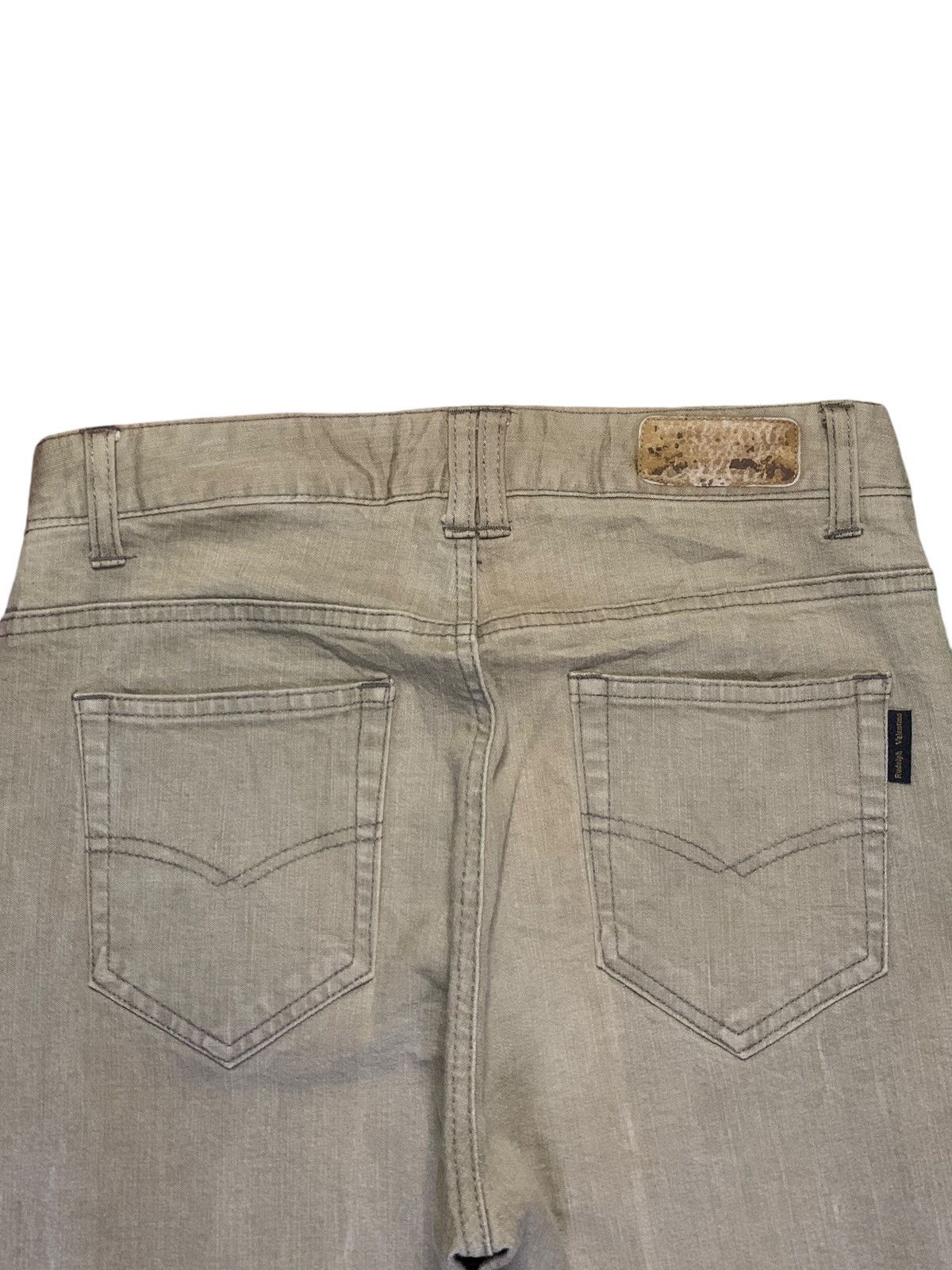 Valentino Vintage Rudolph Valentino Fatigue Baker Pants Flare Jeans Size US 29 - 8 Thumbnail