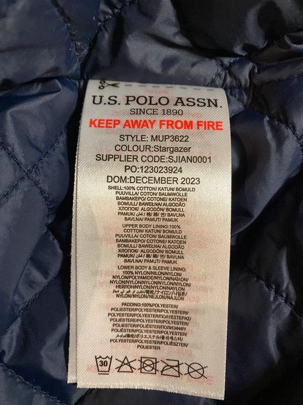 U.S. Polo Assn. Men’s quilted jacket by U.S. Polo Assn. brand new with tags. Size US M / EU 48-50 / 2 - 5 Thumbnail