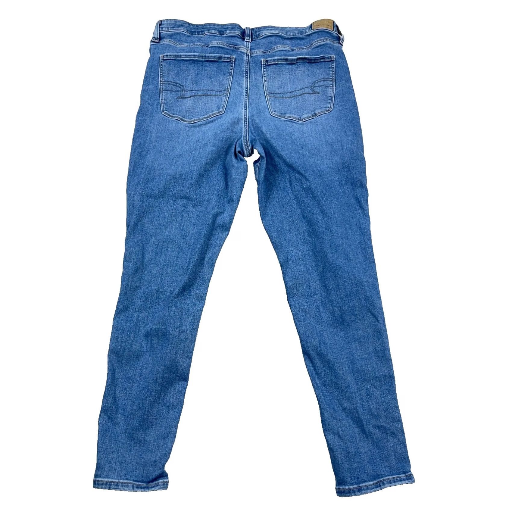 American Eagle Outfitters American Eagle Outfitters Jeans Women 18 Super High Rise Jegging Med Wash Size 40" / US 18 - 2 Thumbnail