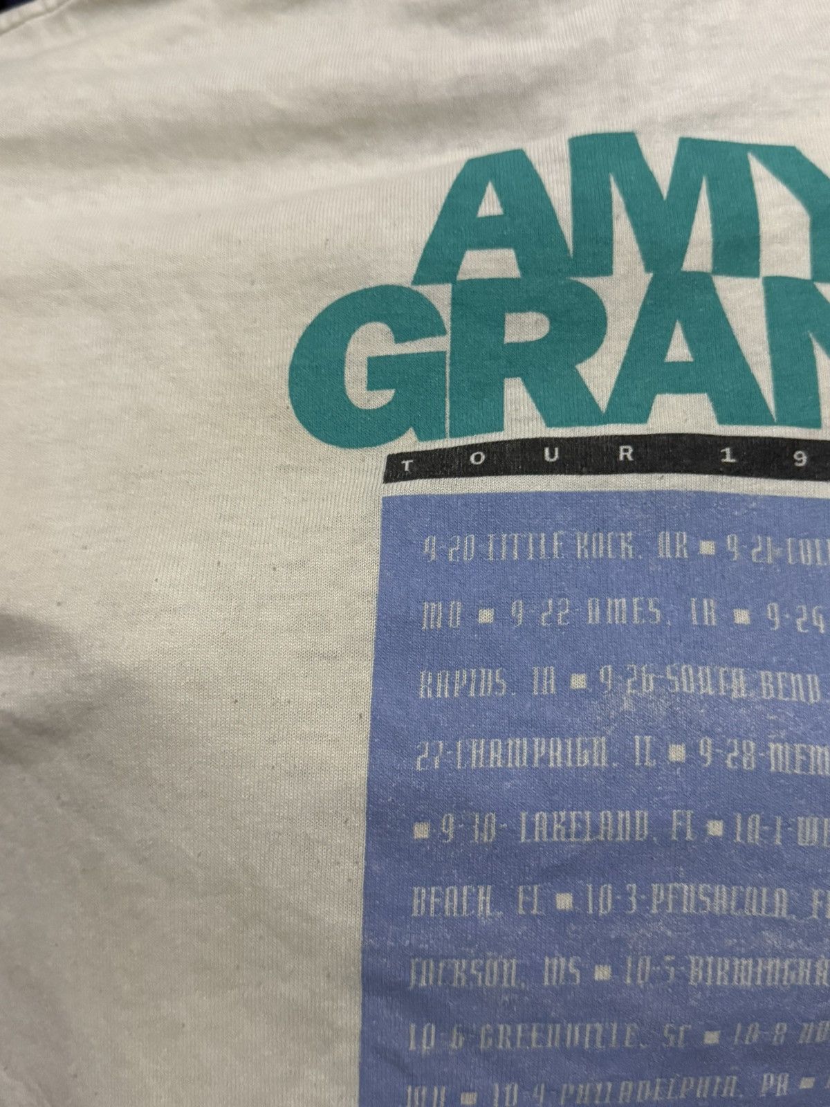 Other Thrashed Vintage single stitch 90s Amy Grant T-Shirt Country Size US XL / EU 56 / 4 - 22 Thumbnail