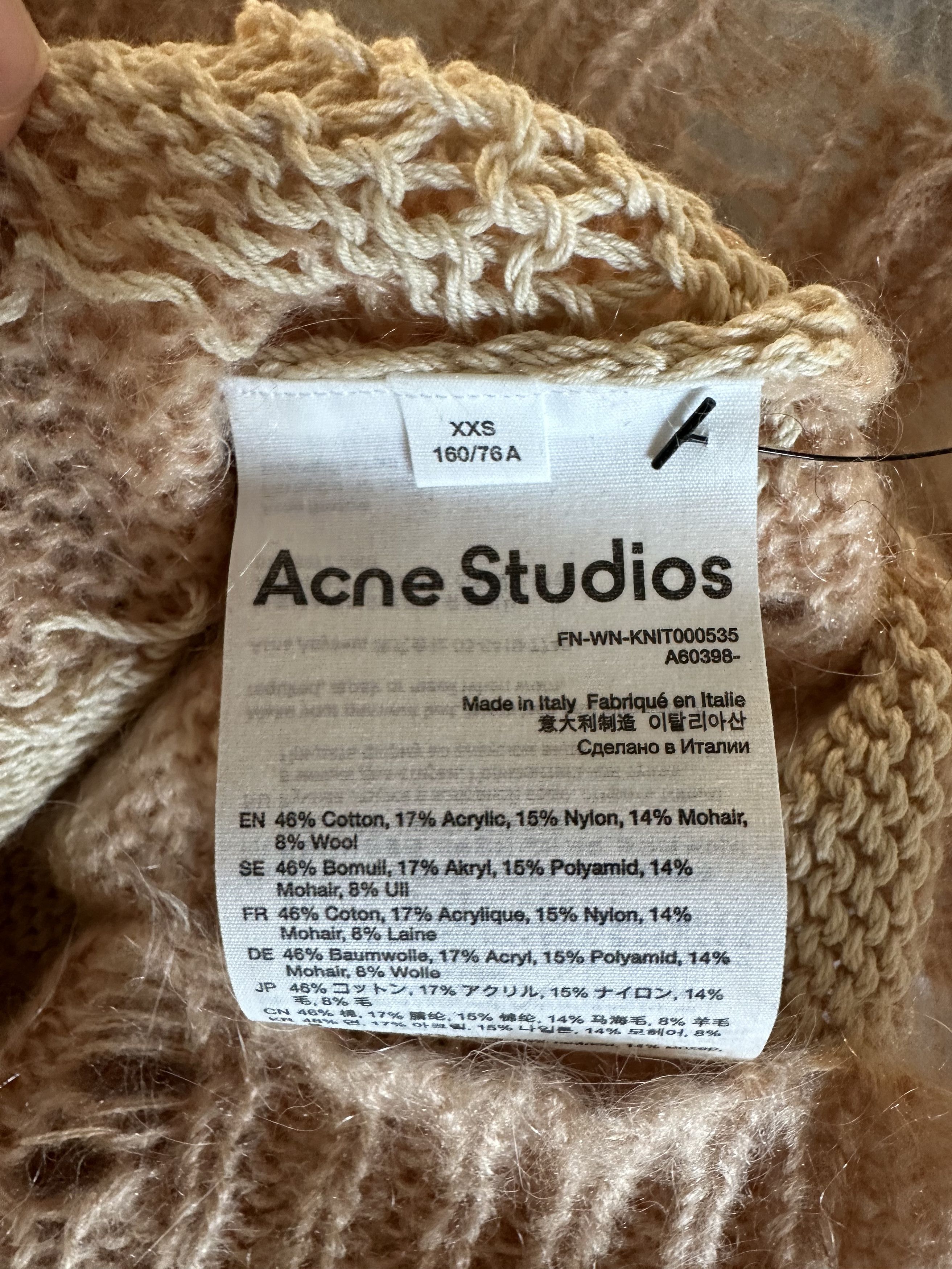 Acne Studios Acne Studios "Kurt Cobain" Distressed Mohair Cardigan Size US S / EU 44-46 / 1 - 6 Thumbnail