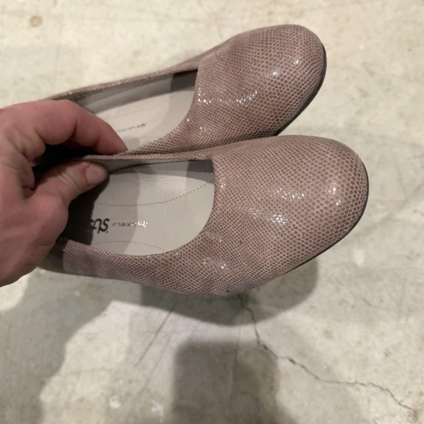 SAS SAS Sofia Leather Wedge Pumps Made in Italy Size 6 WW Pump Heel Wedge Leather Women SS Sofia Pink Purple WW Size US 6 / IT 36 - 5 Thumbnail