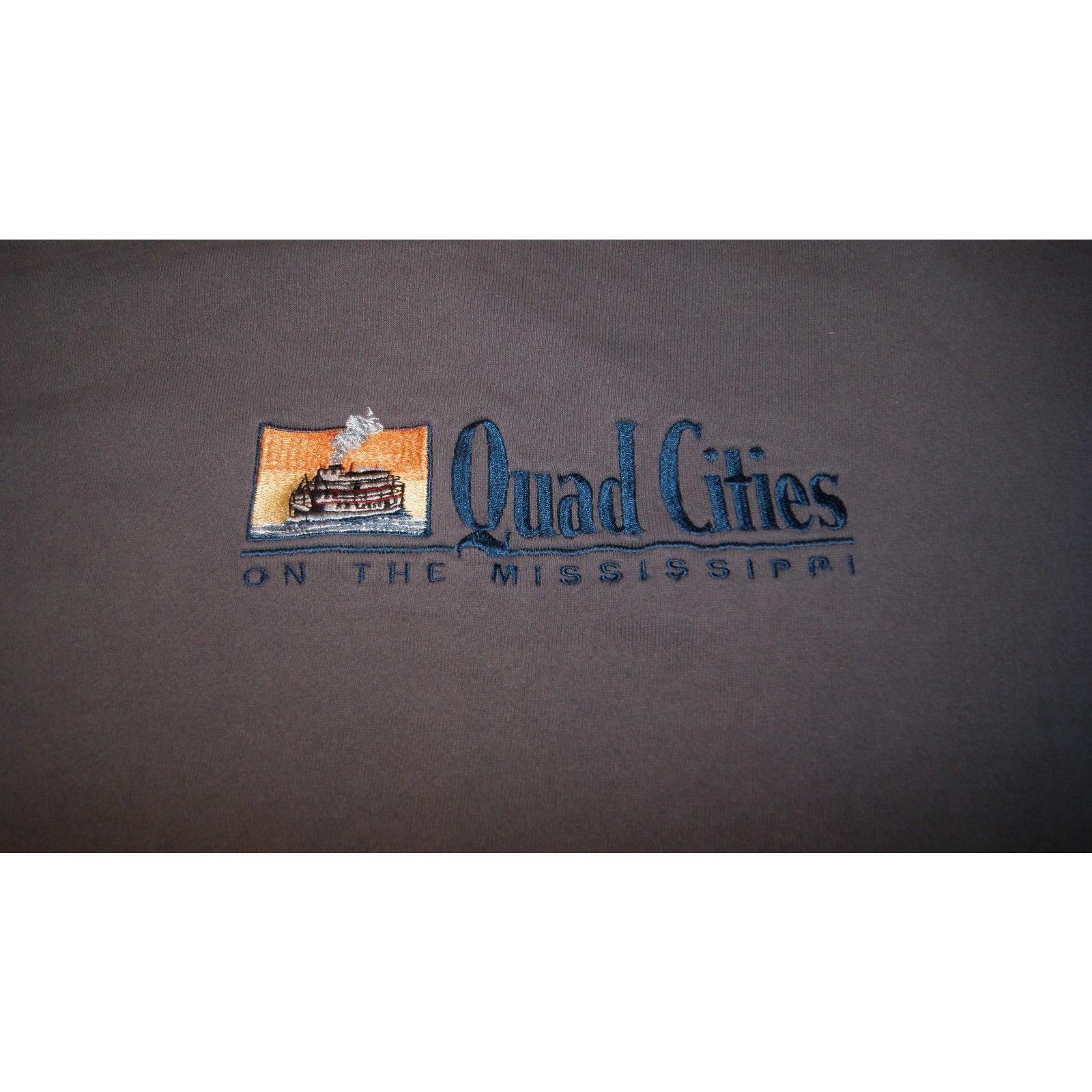 Vintage VTG Quad Mississippi Steam Boat Embroider XL Sweatshirt USA Size US XL / EU 56 / 4 - 3 Thumbnail