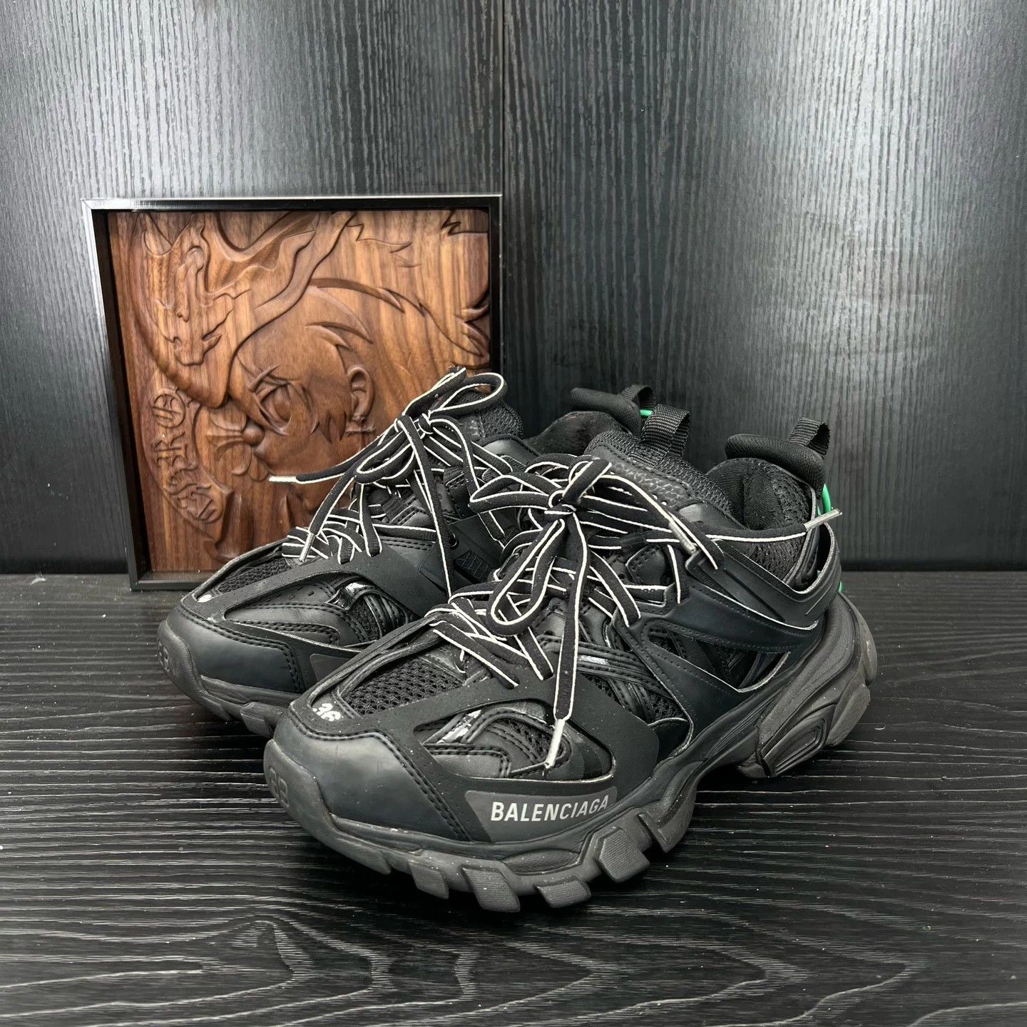 Balenciaga Balenciaga Track 36 Black Sneakers Size US 5 / IT 35 - 1 Thumbnail