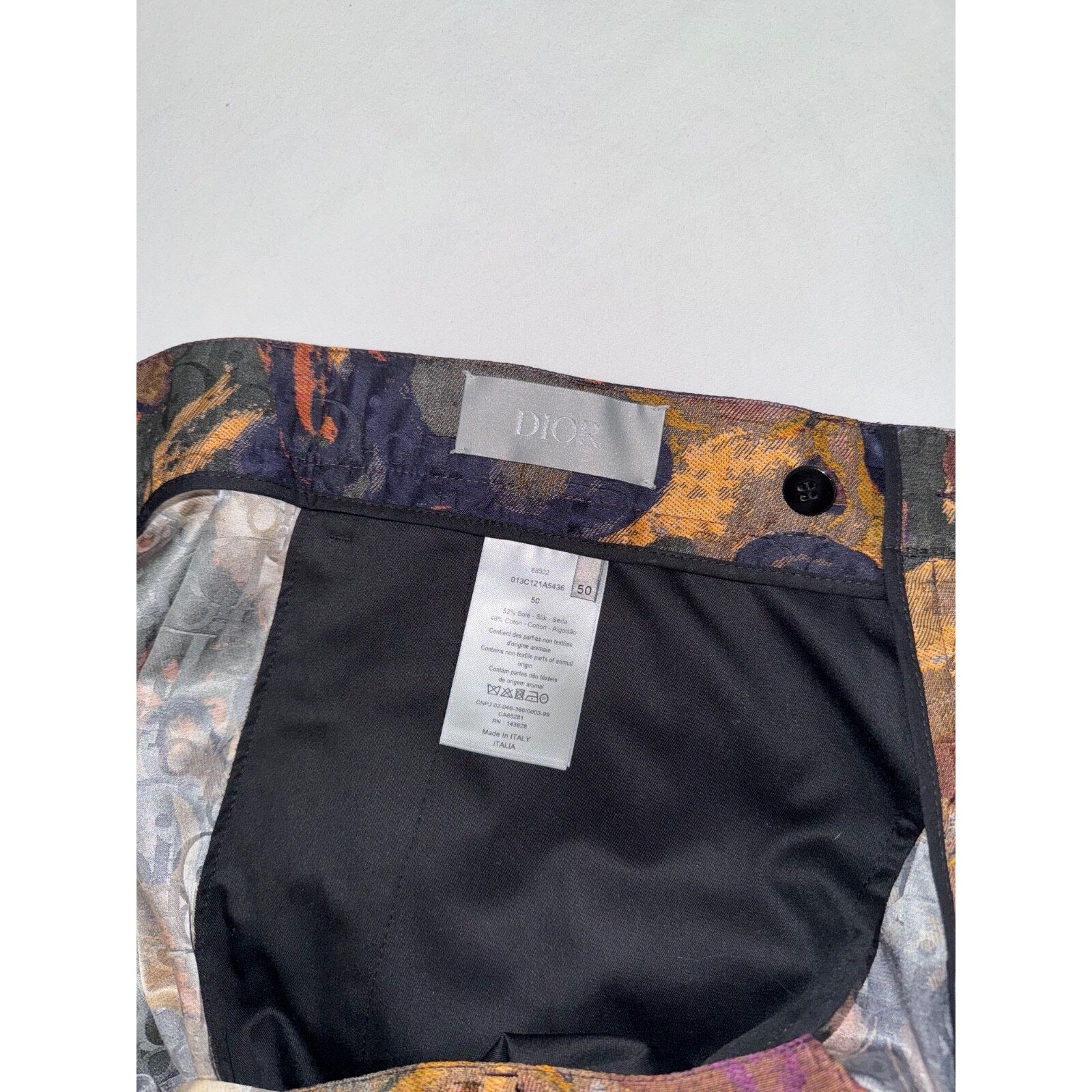 Dior Dior And Peter Doig Silk Cotton Camouflage Oblique Jacquard Size US 34 / EU 50 - 13 Thumbnail