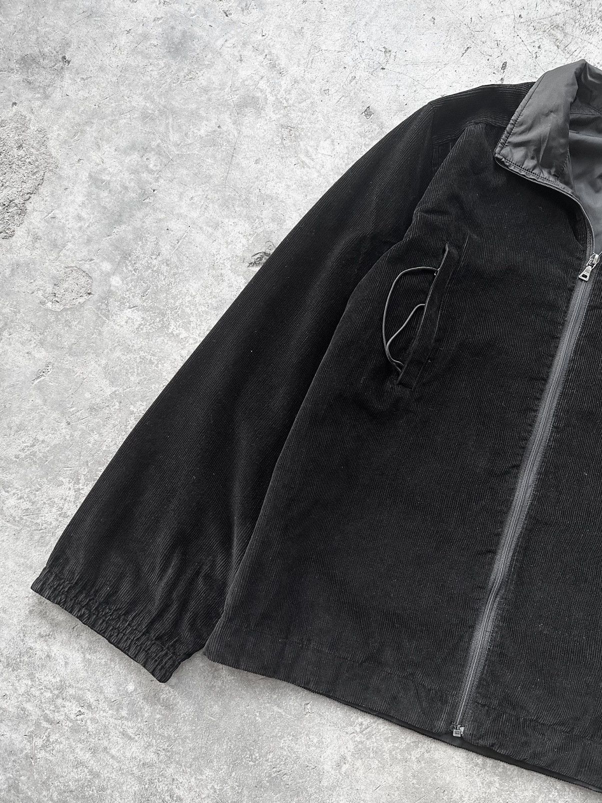 Prada Prada Black Corduroy Reversible Tech Zip Jacket Size US L / EU 52-54 / 3 - 8 Thumbnail
