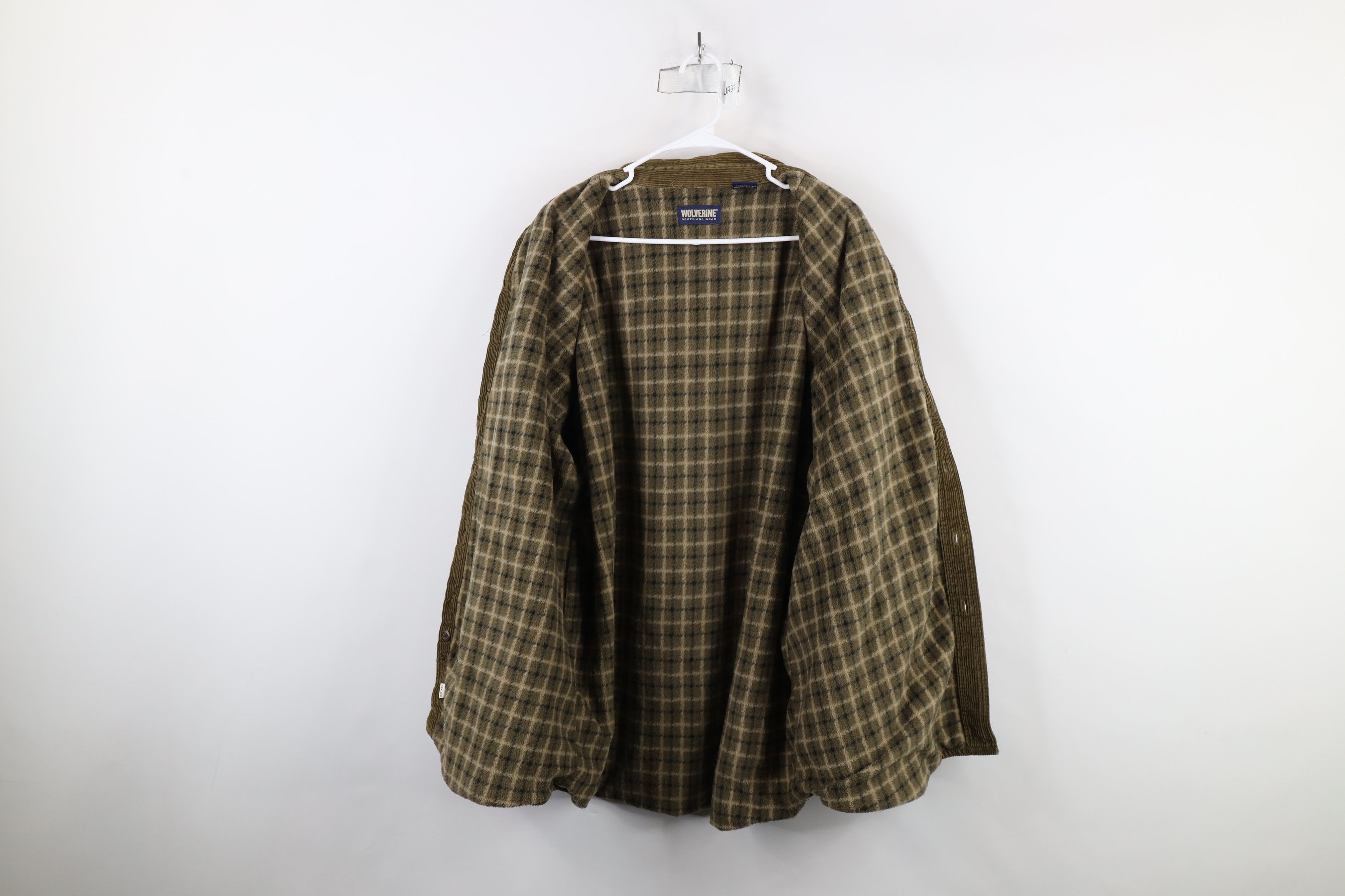 Vintage Vintage 90s Wolverine Boots Lined Corduroy Shirt Jacket Jac Size US XXL / EU 58 / 5 - 8 Thumbnail