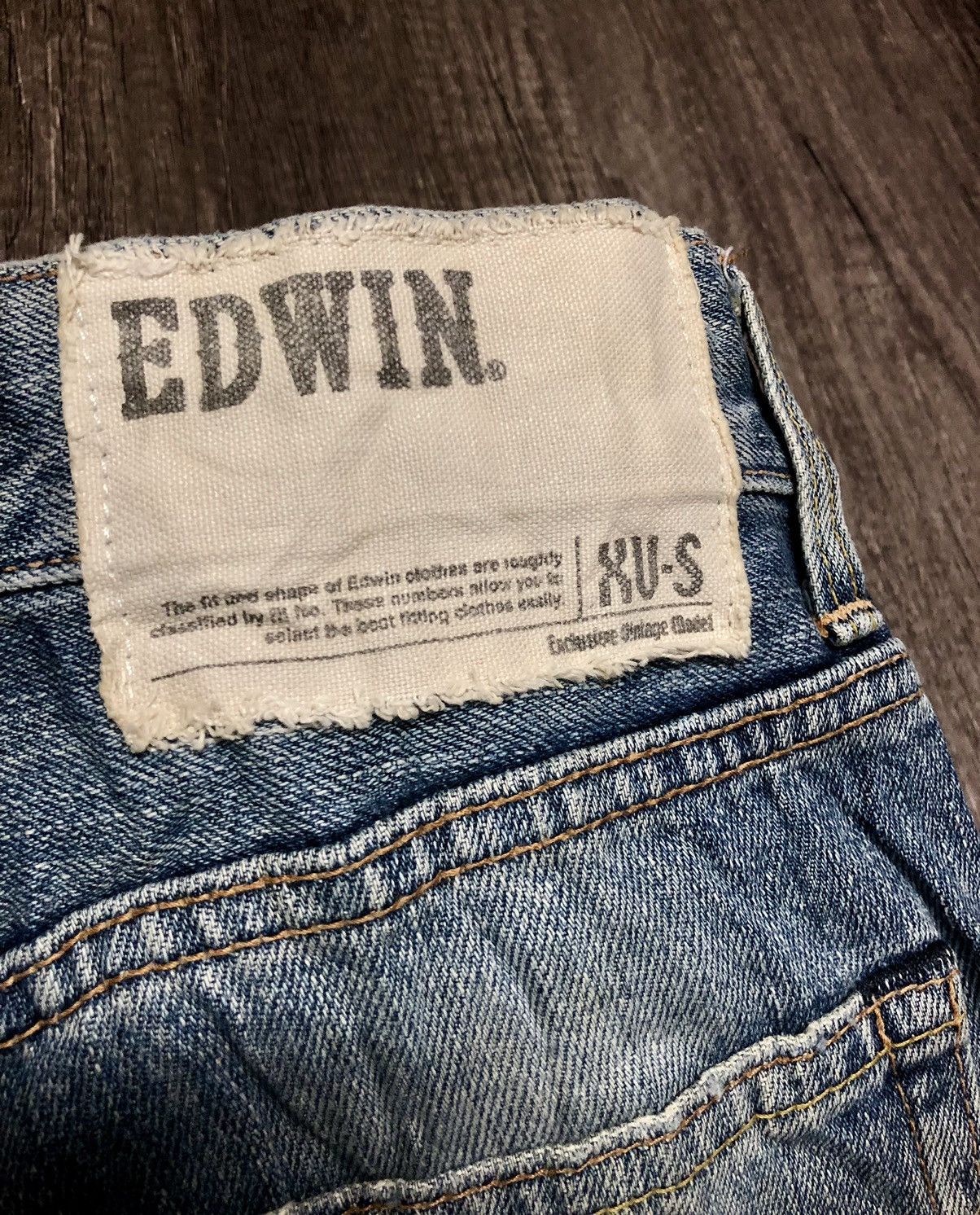 Edwin × Vintage Vintage Edwin XU-S Distressed Denim Size US 30 / EU 46 - 25 Thumbnail