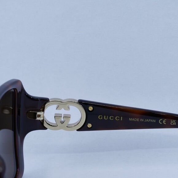 Gucci 🕶️ New Gucci GG1692S 002 Sunglasses - Havana Frame Size ONE SIZE - 6 Thumbnail