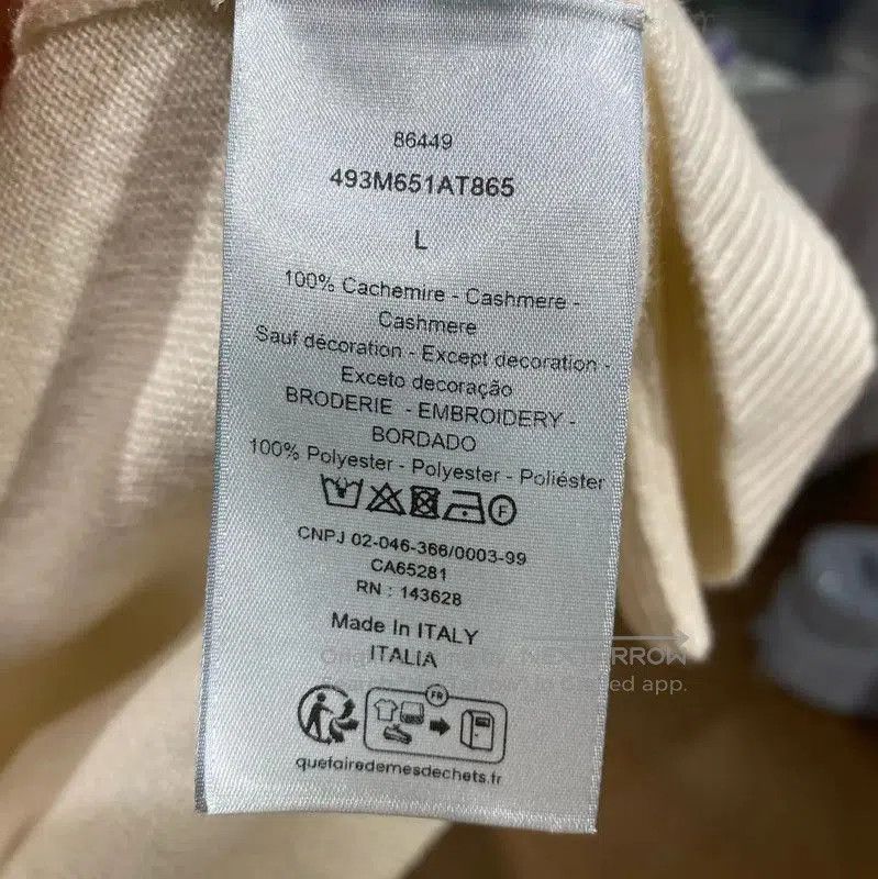 Dior Dior Beige Cashmere Pullover Sweater for Men . Size US L / EU 52-54 / 3 - 3 Thumbnail