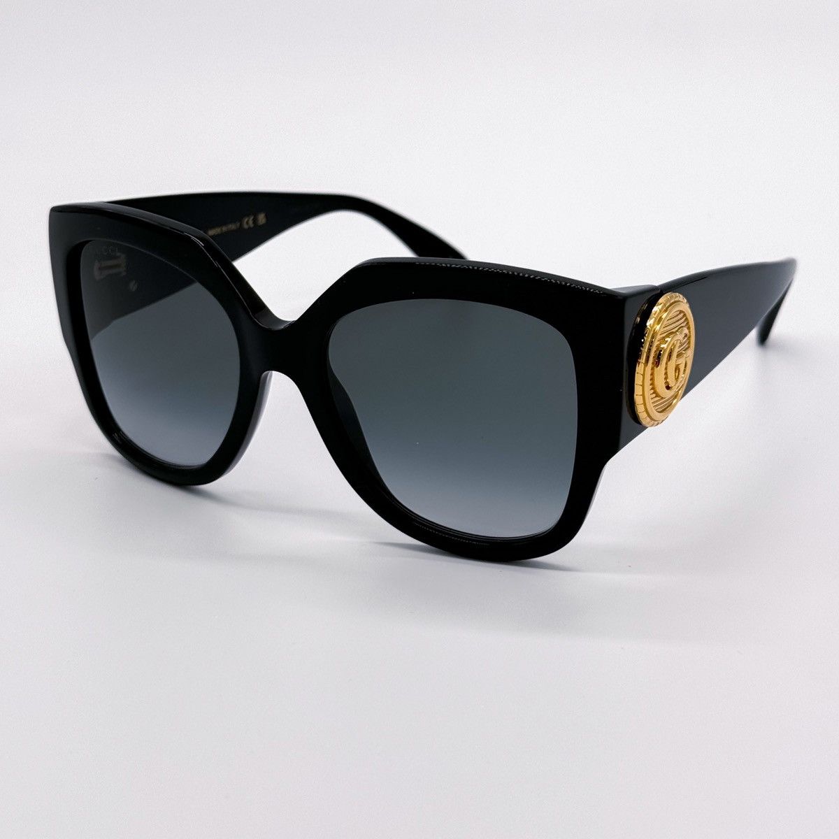 NEW GUCCI GG1407S 001 BLACK GREY WOMEN OVERSIZED SUNGLASSES
