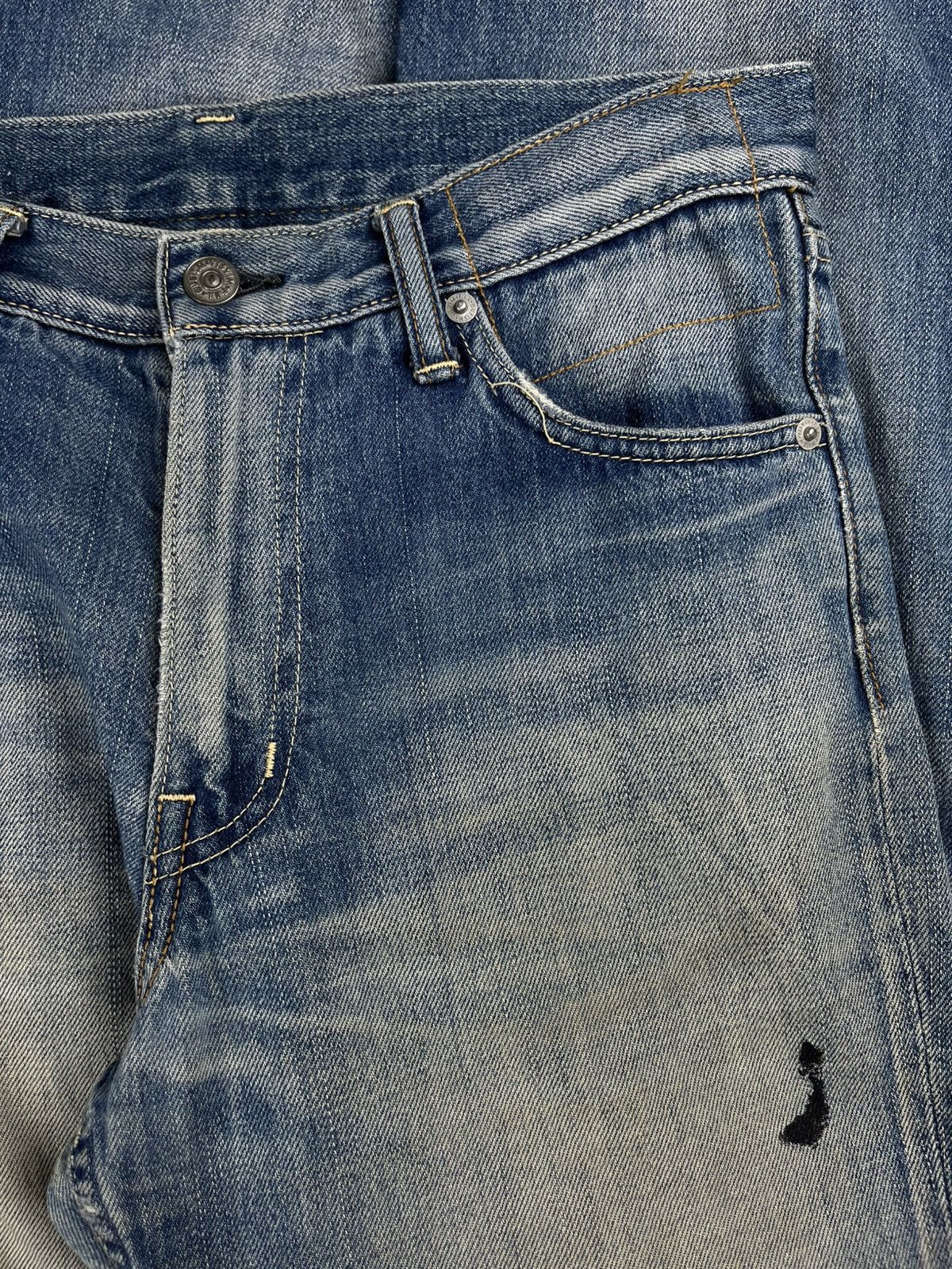 Visvim Visvim Fluxus 02C2 Snake Leather Indigo Denim Jeans Serge De Size US 30 / EU 46 - 3 Thumbnail