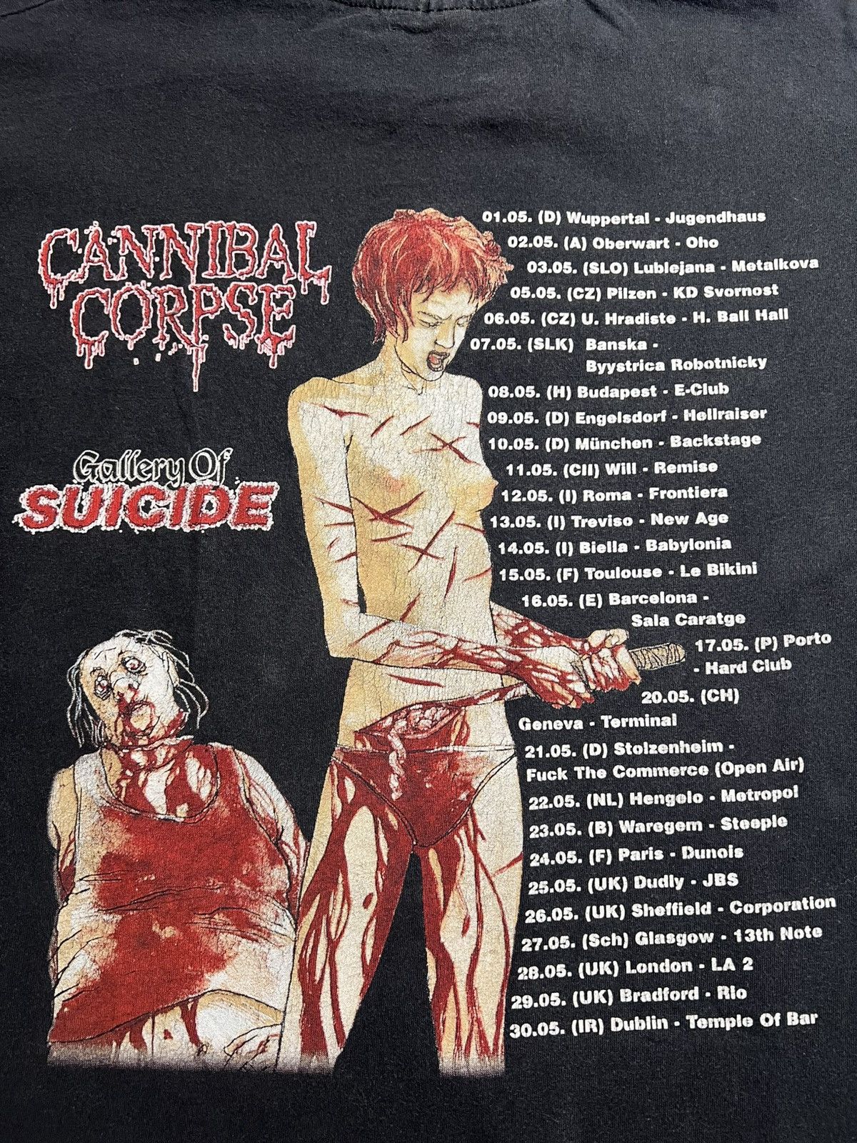 Vintage Cannibal Corpse 90s Gallery of Suicide Long Sleeve Size US XL / EU 56 / 4 - 11 Thumbnail