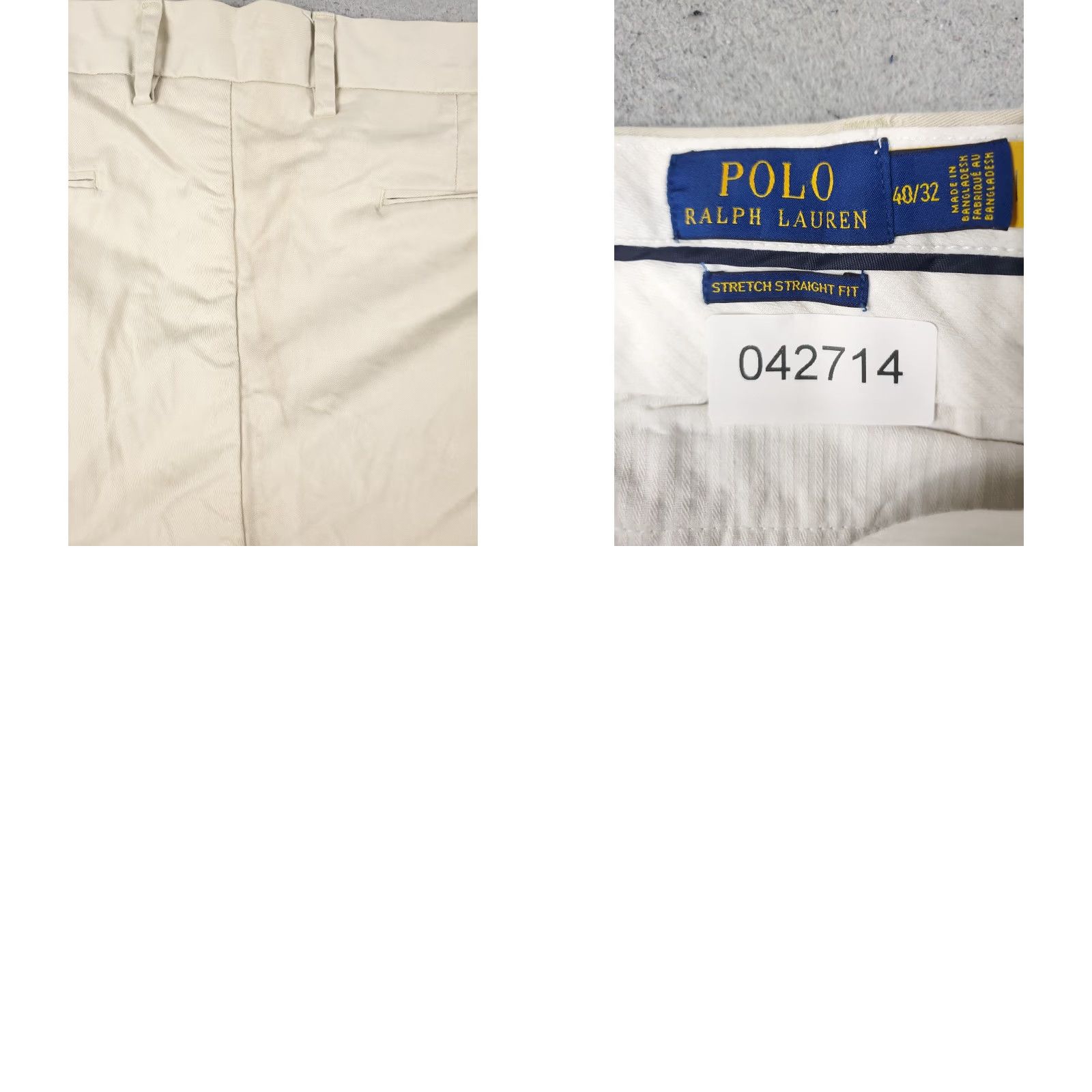 Ralph Lauren Ralph Lauren Chino Pants Mens 40x32 Beige Flat Front Casual Trousers Size US 40 / EU 56 - 8 Thumbnail