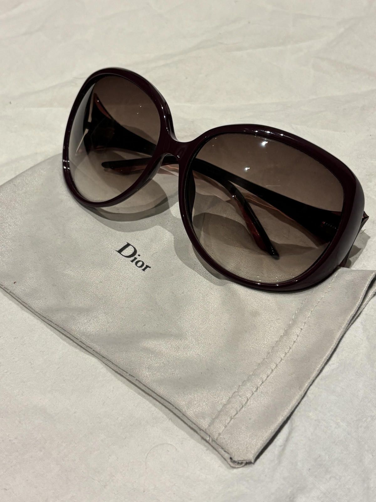 Dior Dior - Purple Oversized Sunglasses with Gradient Lenses Size ONE SIZE - 6 Thumbnail