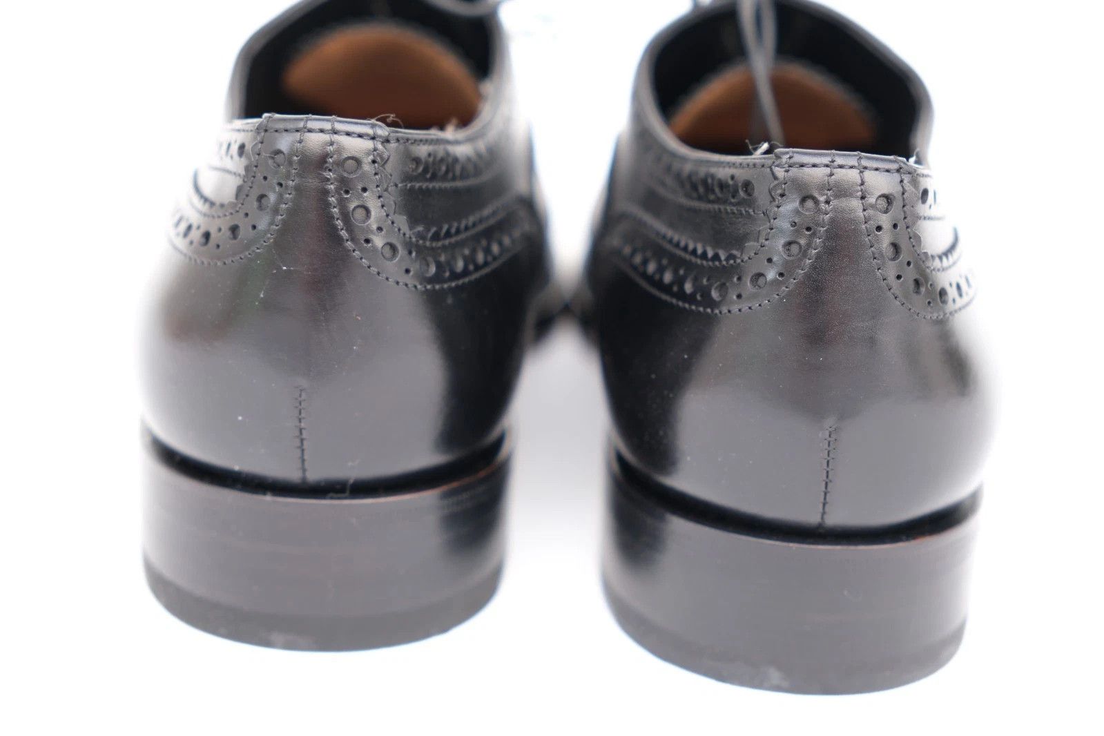 Santoni Santoni Black Leather Oxford Shoes UK 6 US 7 EU 40 Size US 7 / EU 40 - 3 Thumbnail