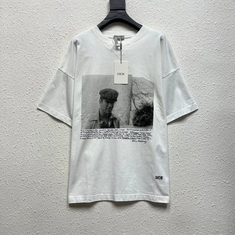 Dior DIOR Jack Kerouac co-branded printed portrait short sleeve Size US S / EU 44-46 / 1 - 1 Thumbnail