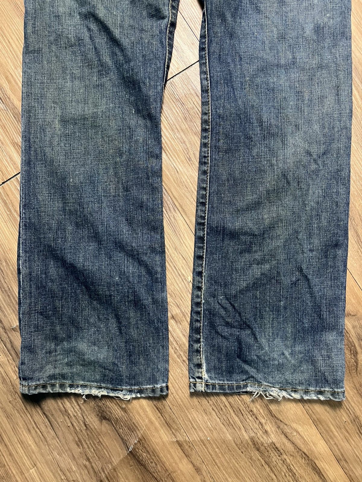 Replay VINTAGE Replay Blue Jeans Distressed Denim Straight Leg (45) Size US 34 / EU 50 - 18 Thumbnail