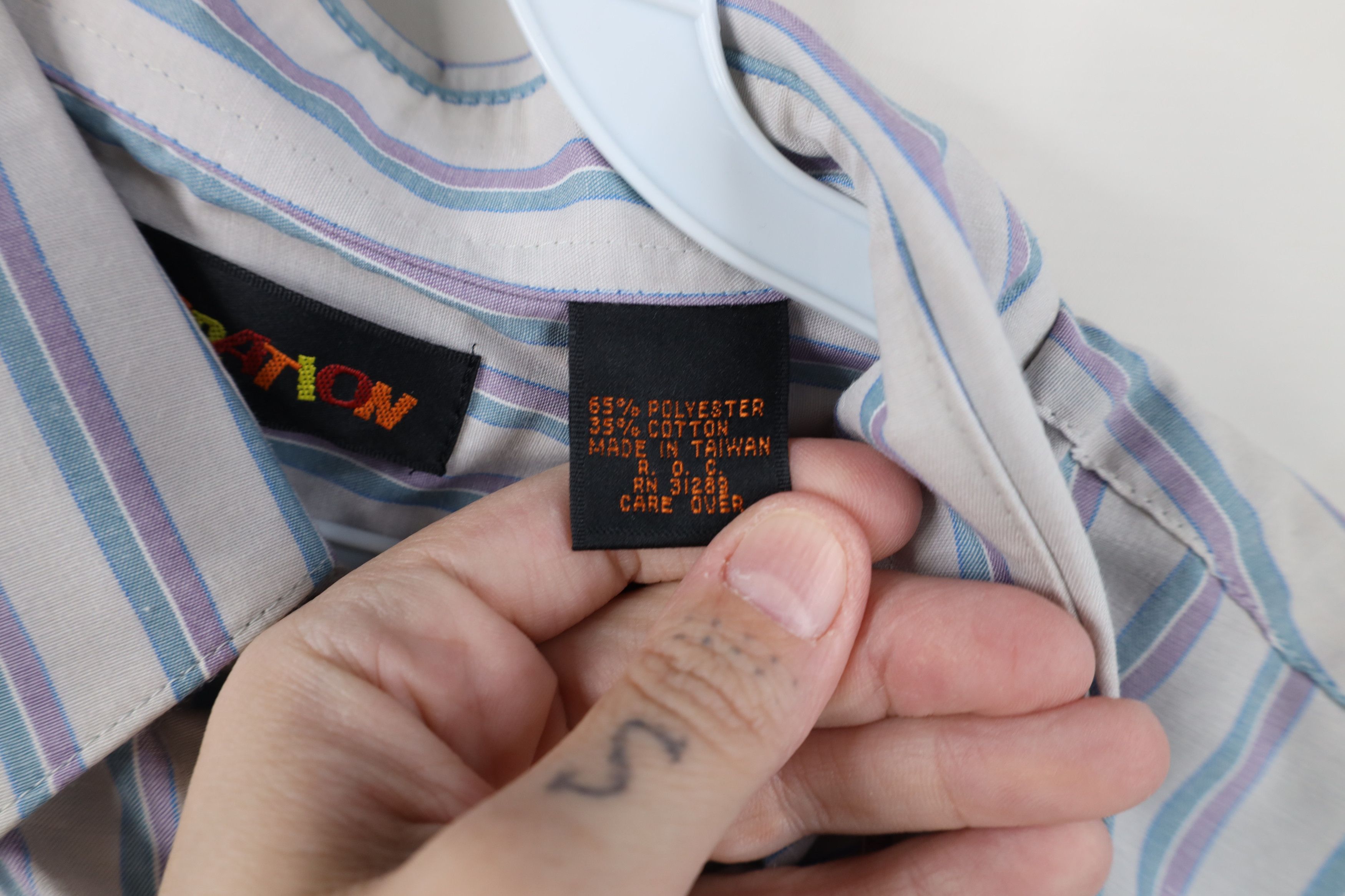 Vintage Deadstock Vintage 90s Streetwear Block Button Down Shirt Size US M / EU 48-50 / 2 - 8 Thumbnail
