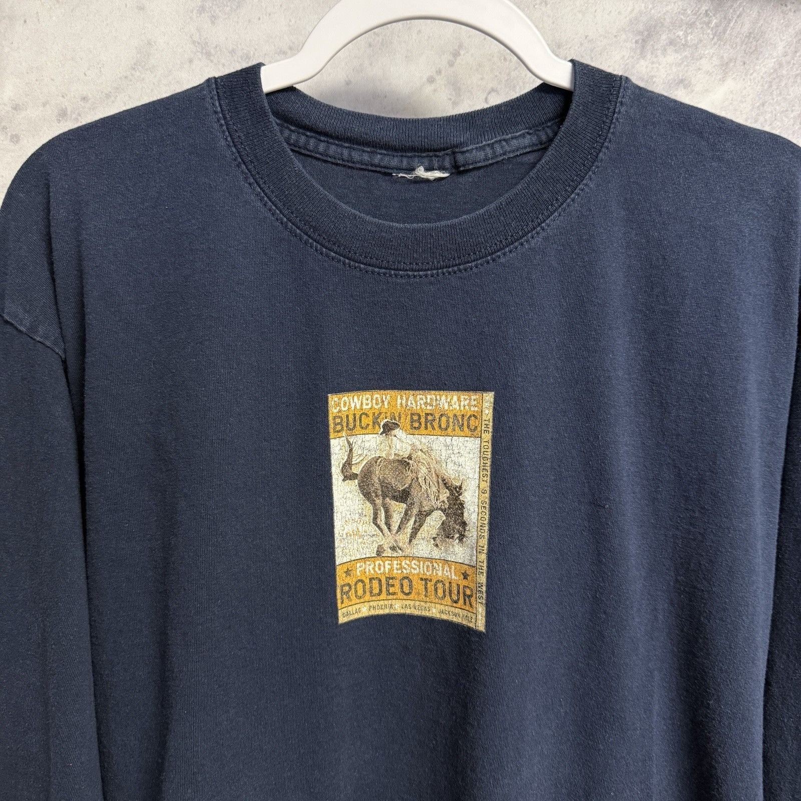 Vintage Cowboy Hardware Rodeo T Shirt Mens Large Long Sleeve Size US L / EU 52-54 / 3 - 3 Thumbnail