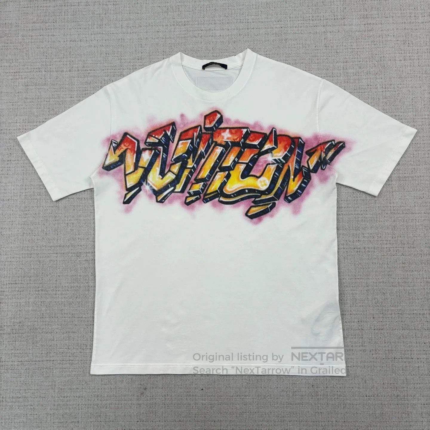 Louis Vuitton Louis Vuitton SS22 Logo Graffiti Tee. Size US XXL / EU 58 / 5 - 1 Thumbnail