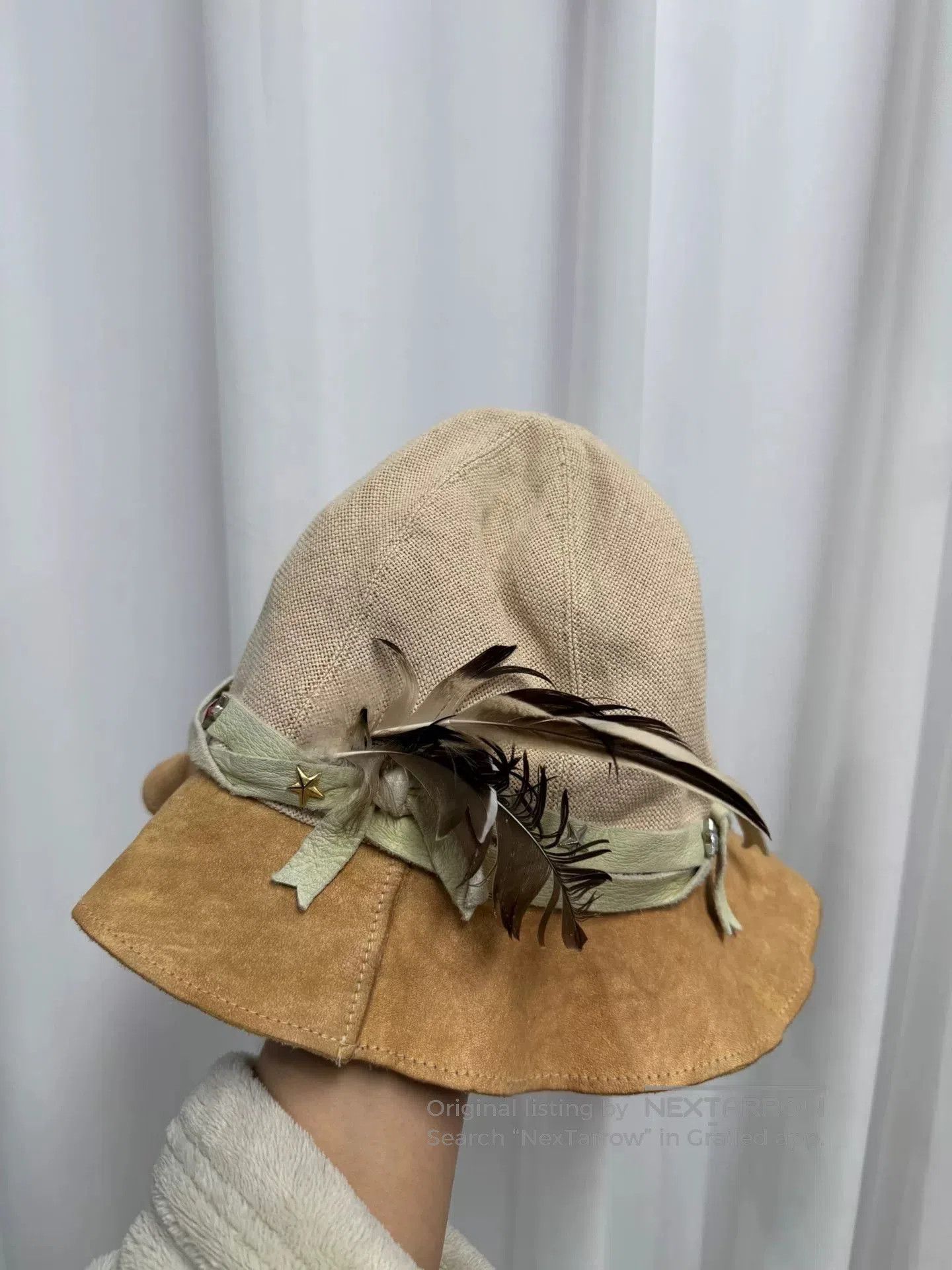 Comme des Garcons Homme Plus soloist feathered fisherman's hat. Size ONE SIZE - 3 Thumbnail