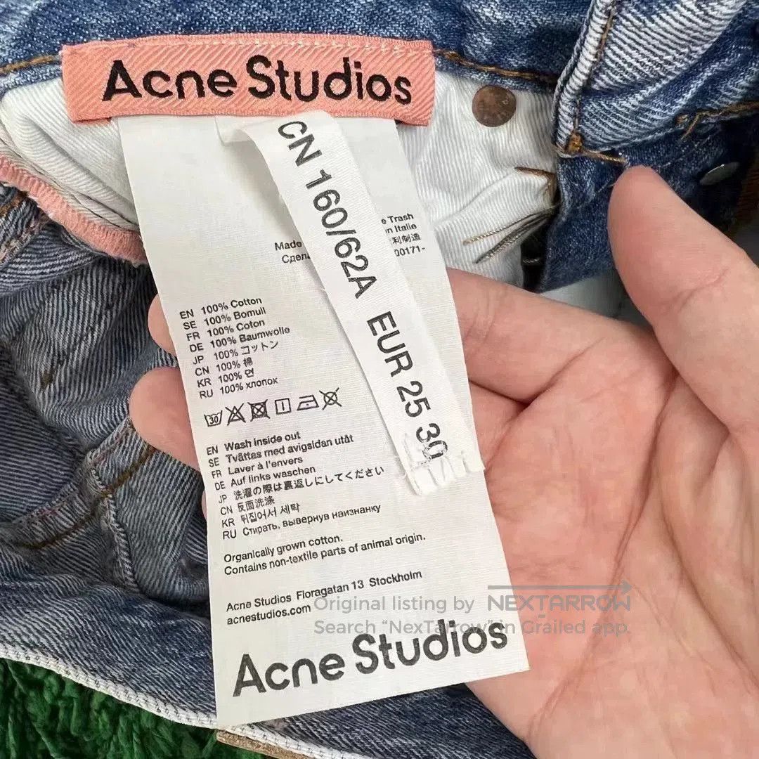 Acne Studios Acne Studios Washed Leather Patch Jeans. Size 25" / US 0 / IT 36 - 6 Thumbnail