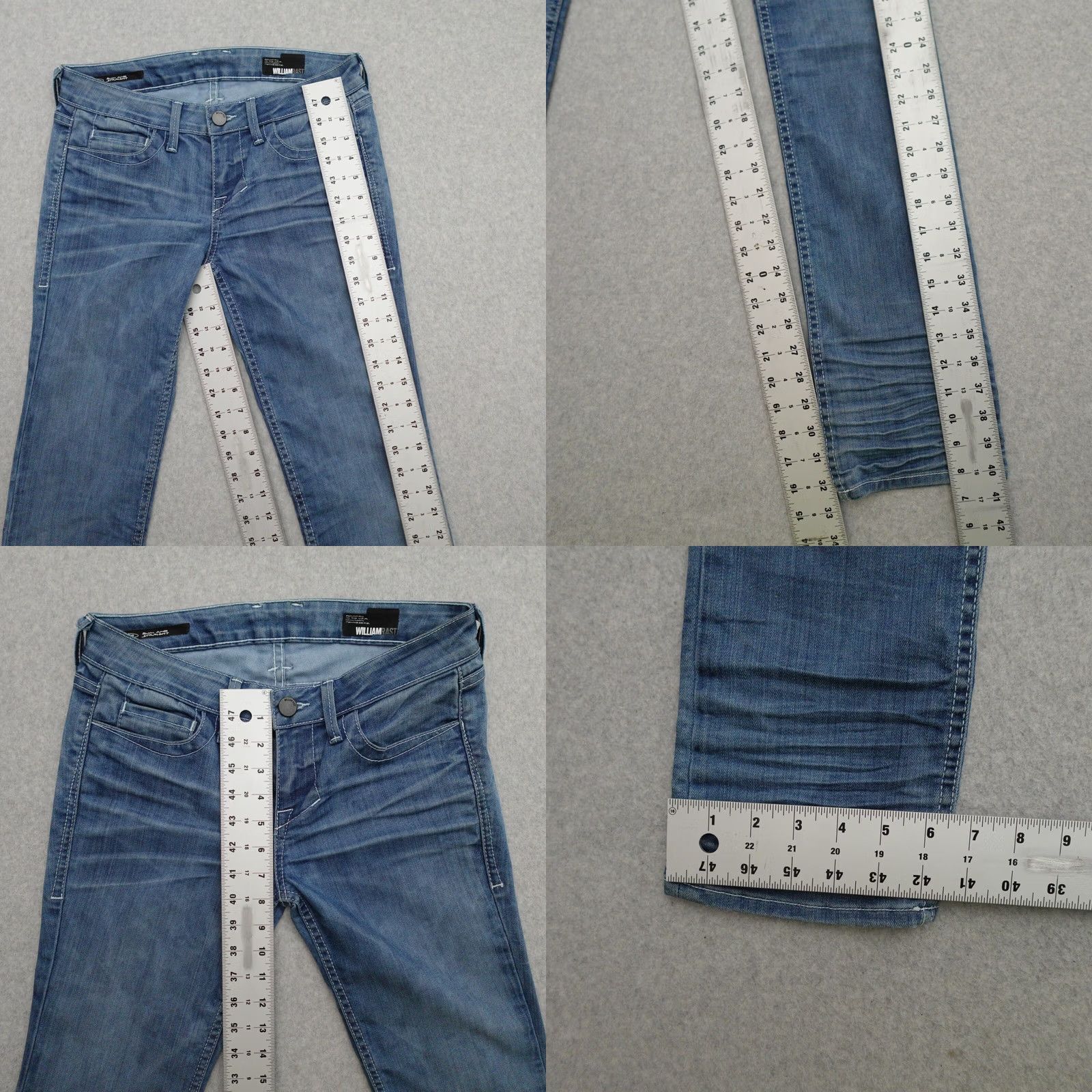 Denime William Rast Womens Jeans Straight Denim Medium Blue 27x32 Adult 27 Straight Denim Jeans Womens 27x32 Size ONE SIZE - 8 Thumbnail