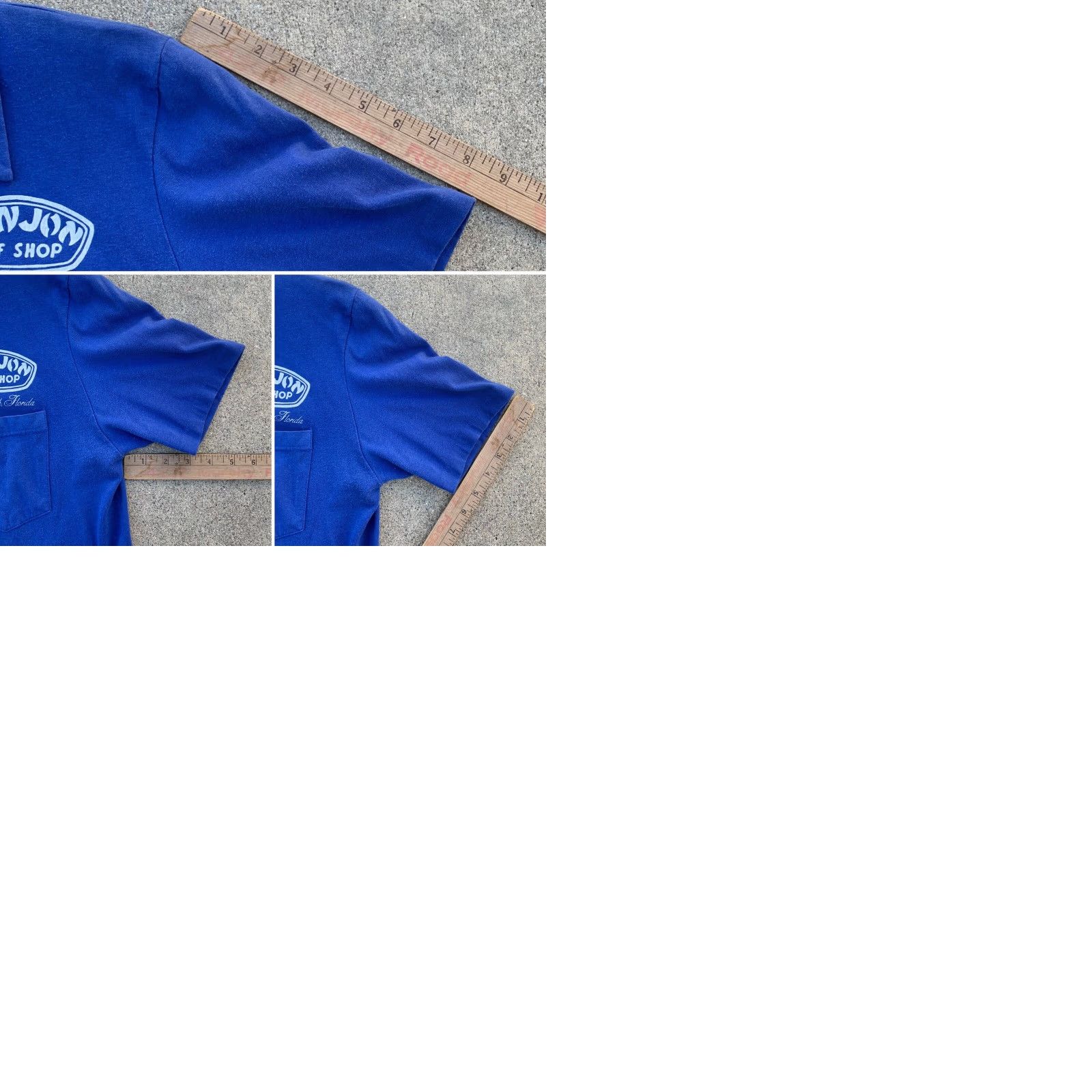 Vintage VINTAGE Ron Jon Surf Shop Cocoa Beach Florida graphic tee polo shirt M Blue Beach Flower Graphic Print T-Shirt Men Mens Size US M / EU 48-50 / 2 - 12 Thumbnail