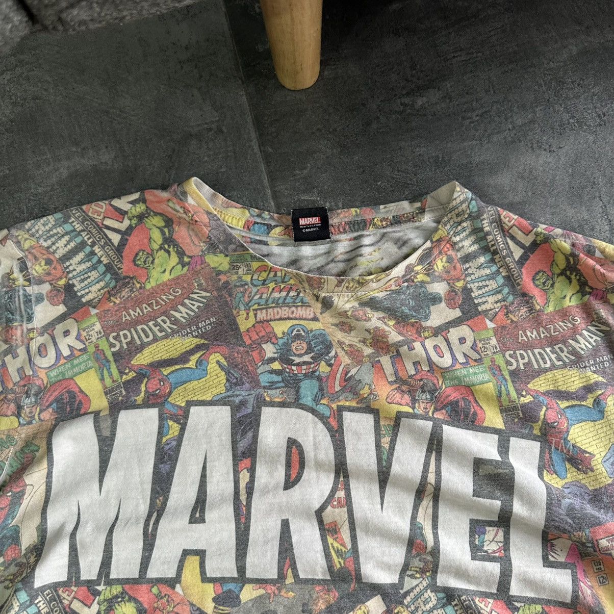 Marvel Comics × Vintage Vintage Marvel Comics T-shirts Overprinted Cartoon Y2K Size US XL / EU 56 / 4 - 4 Thumbnail