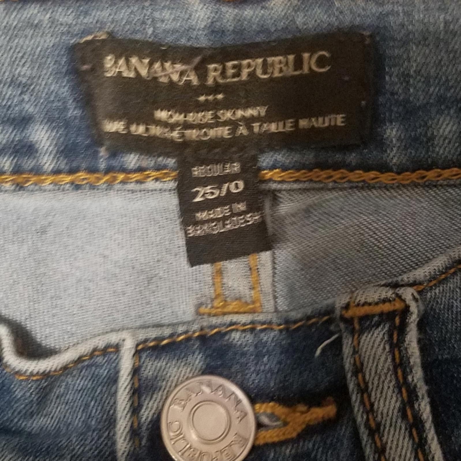 Banana Republic Banana Republic High Rise Skinny Jeans Size 0/25 Size 25" / US 0 / IT 36 - 3 Thumbnail
