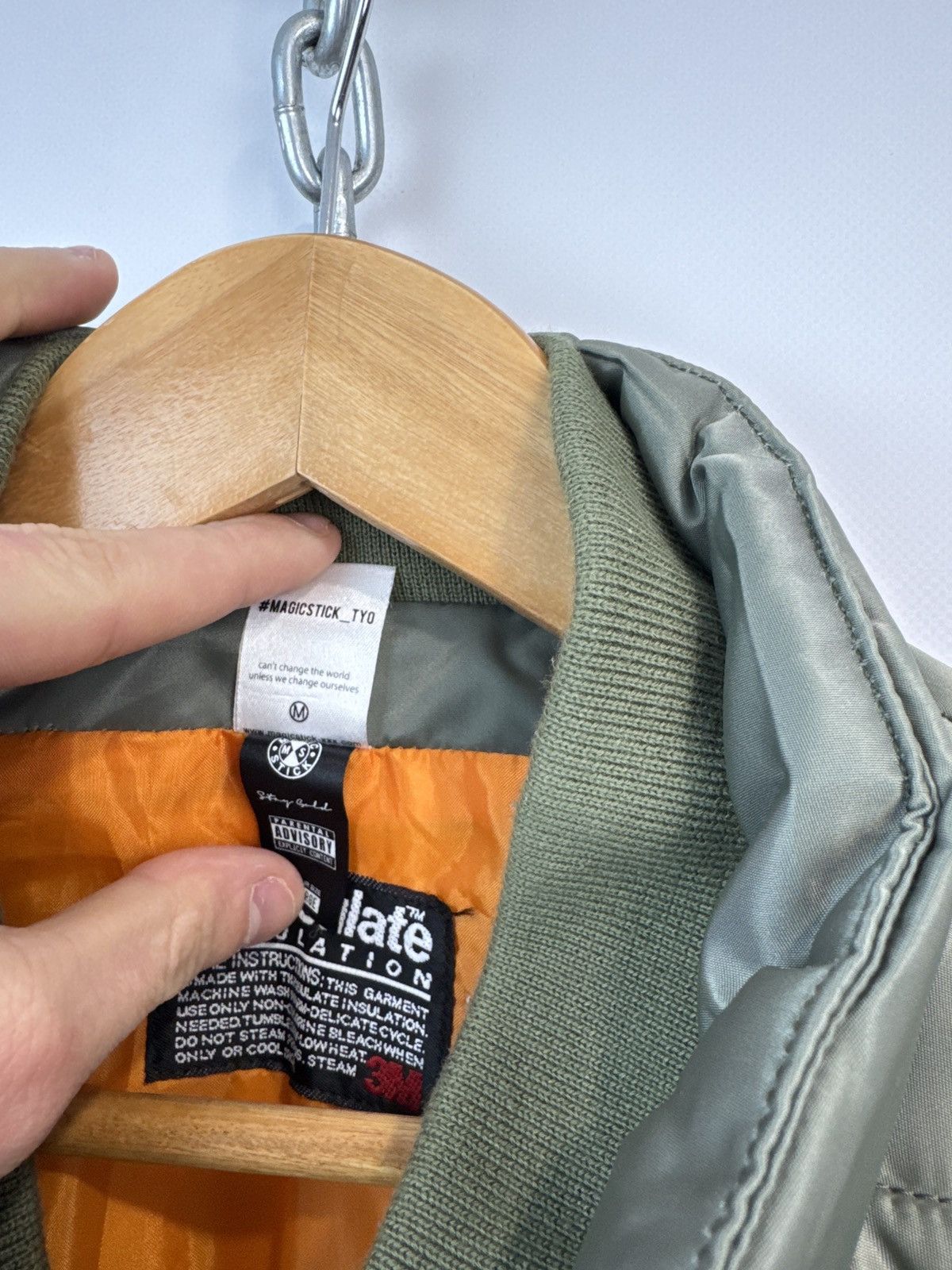 MAGIC STICK Magic Stick Ma-1 Down Jacket Thinsulate Japan Brand Size L Size US L / EU 52-54 / 3 - 5 Thumbnail