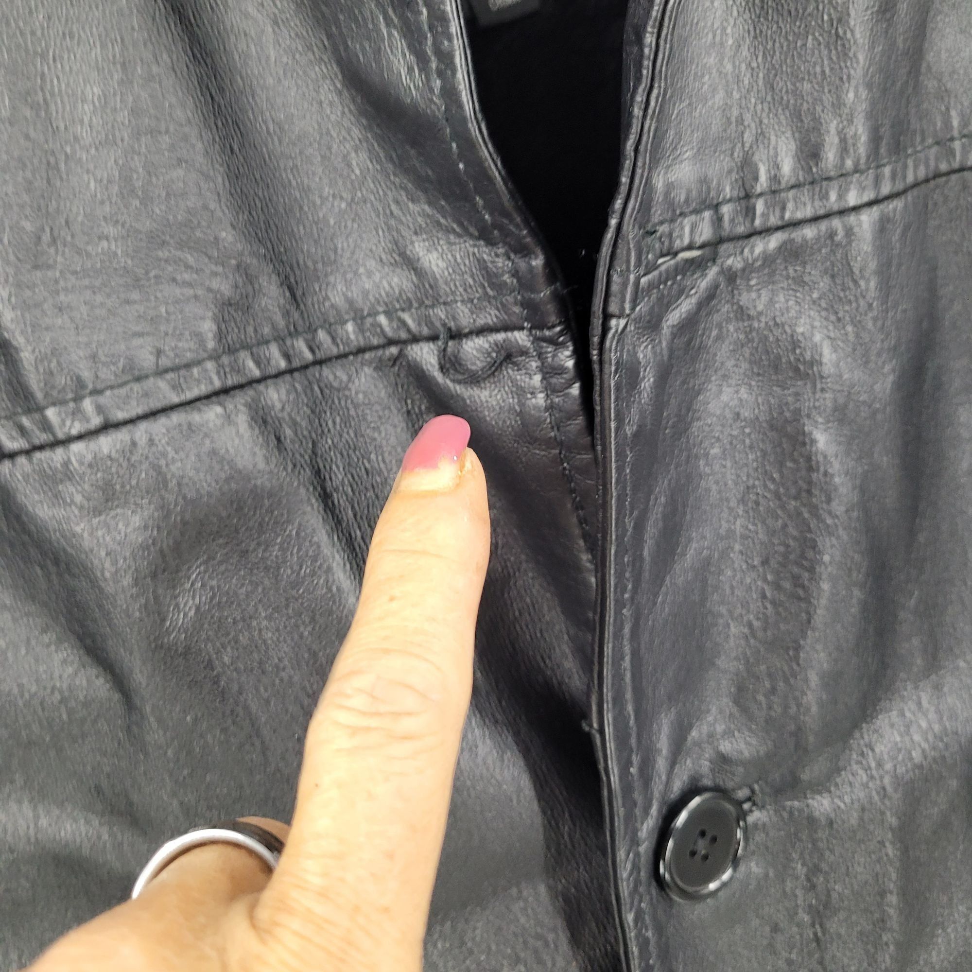 Vintage Genuine Leather Black Jacket Sz S Zip Out Faux Fur Lining Wi Size US S / EU 44-46 / 1 - 10 Thumbnail