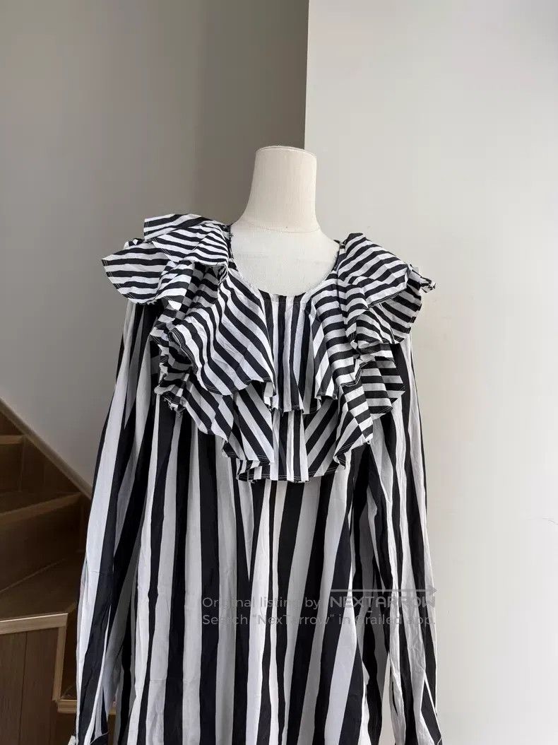 Comme des Garcons Comme des Garcons Black and white striped shirt Size L / US 10 / IT 46 - 2 Thumbnail