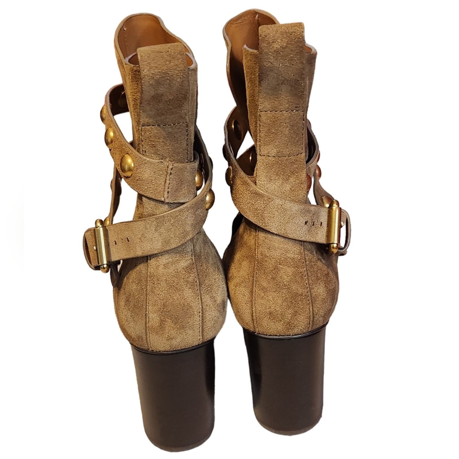 See by Chloe See by Chloe Suede Wrap Ankle Moto Boot 38.5 heeled Size US 8 / IT 38 - 7 Thumbnail