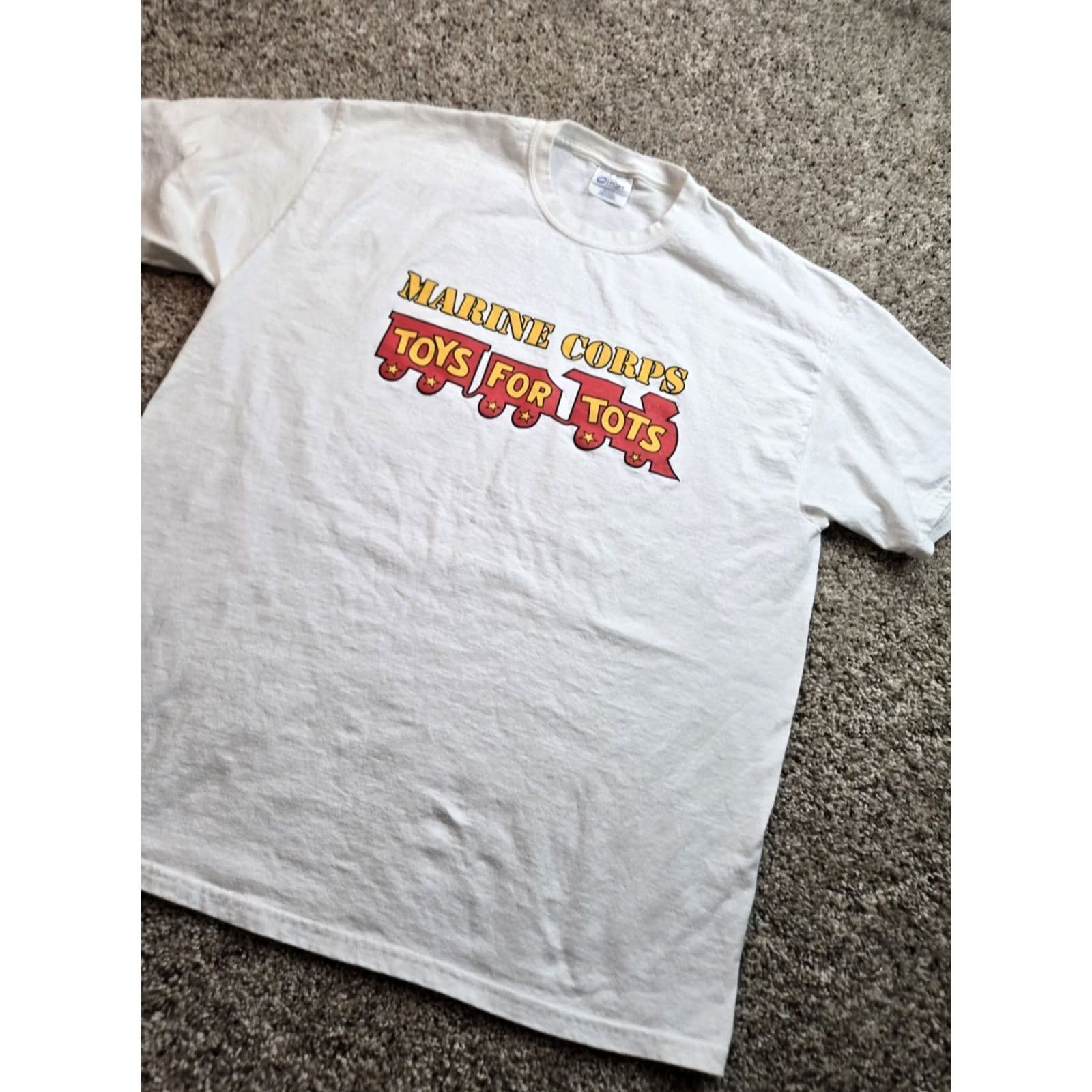 Port & Company VINTAGE Port & Company T-Shirt XL Mens White Short Sleeve Logo 2000s Y2K Modesto Ca USA Ships Fast Size US XL / EU 56 / 4 - 2 Thumbnail