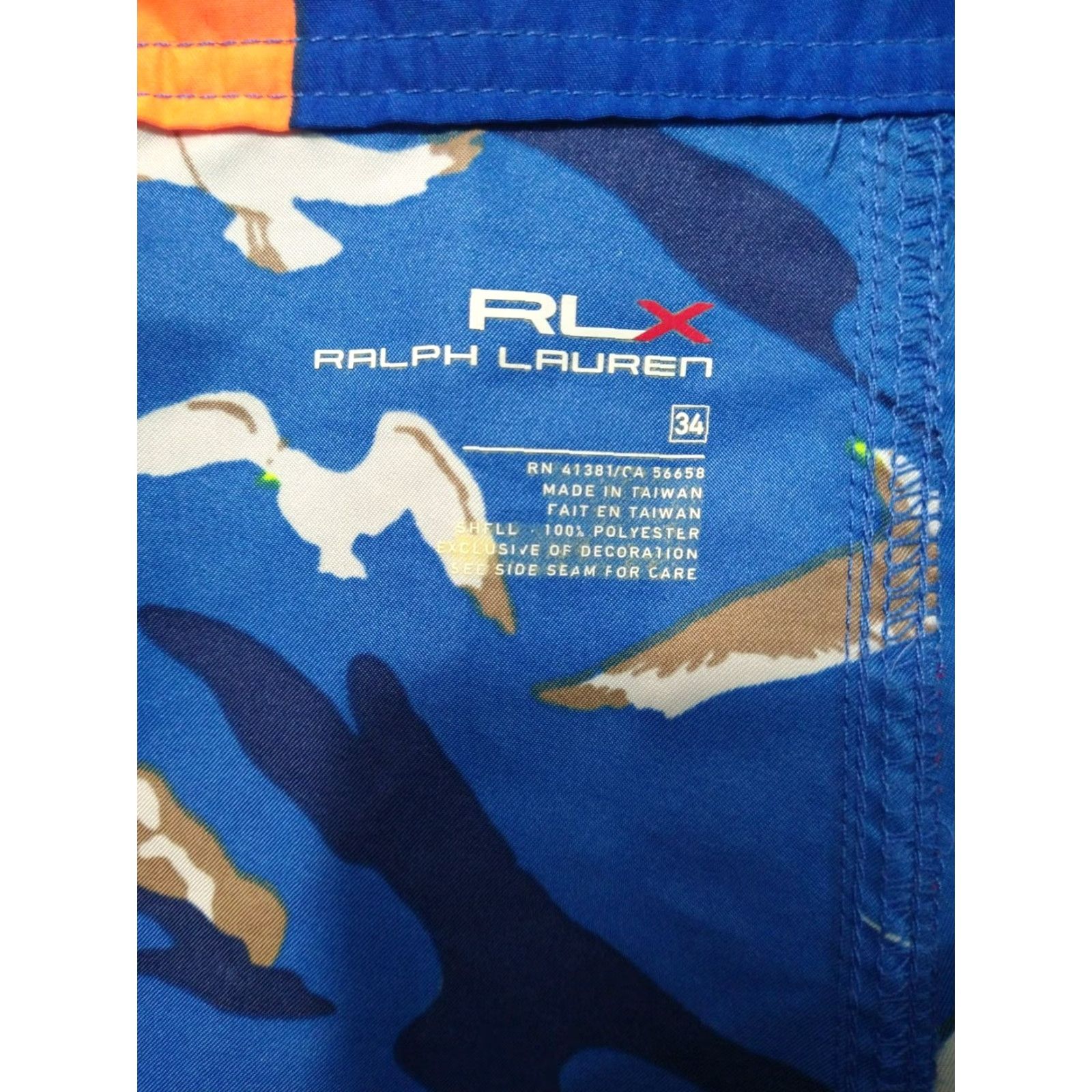 RLX Ralph Lauren RLX Ralph Lauren Shorts Mens 34 Blue Sailboat Board Swim Trunk Mid Rise Size US 34 / EU 50 - 7 Thumbnail