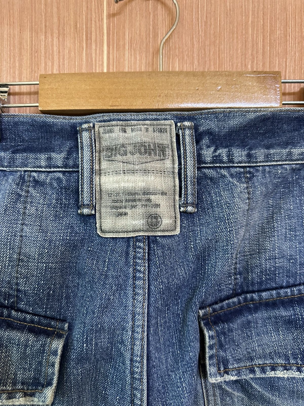 Big John Vintage Big John Double Knee Distressed Denim Size US 34 / EU 50 - 5 Thumbnail