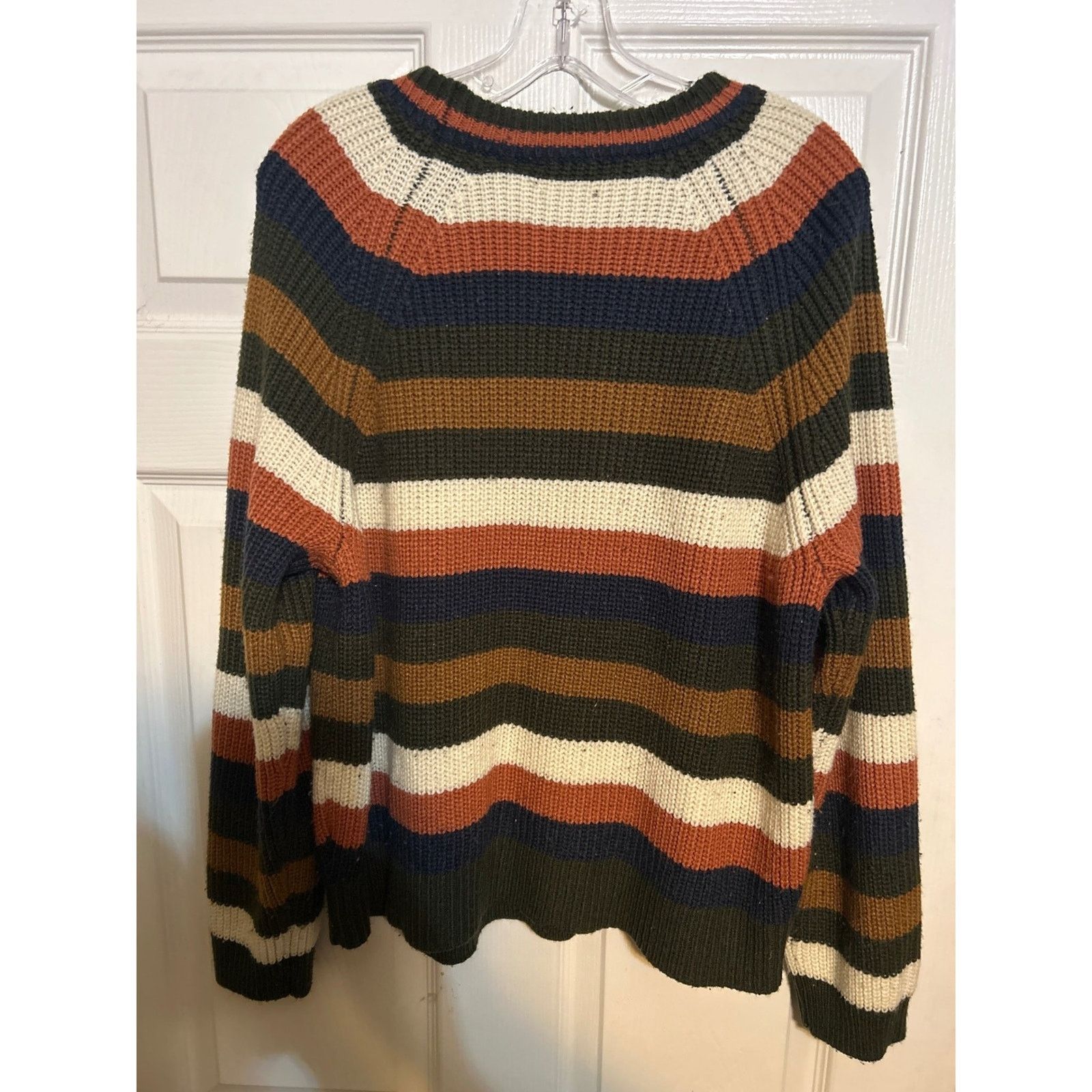 ASTR The Label ASTR The Label Women Striped Ribbed Knit Crew Neck Sweater L Size L / US 10 / IT 46 - 4 Thumbnail