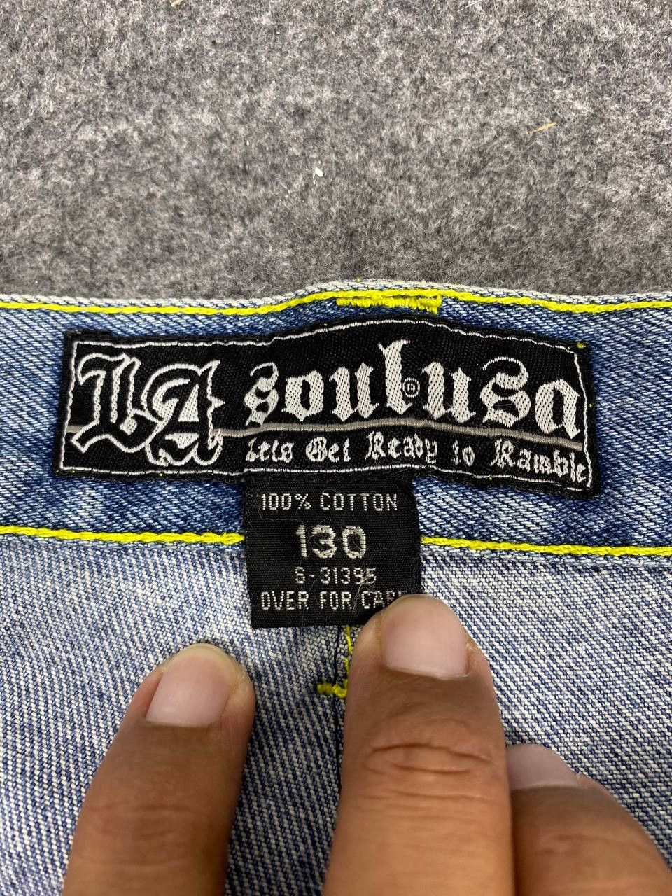 Japanese Brand vintage soul usa baggy denim nice design Size US 44 / EU 60 - 14 Thumbnail
