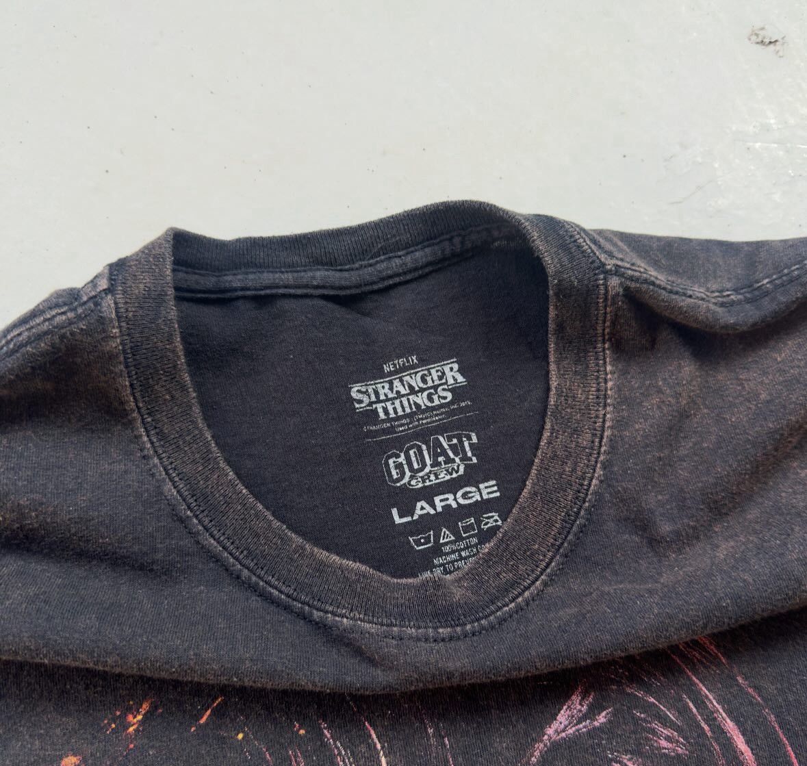 GOAT Crew Steve Harrington from Stranger Things x Goat Crew t shirt Size US L / EU 52-54 / 3 - 3 Thumbnail