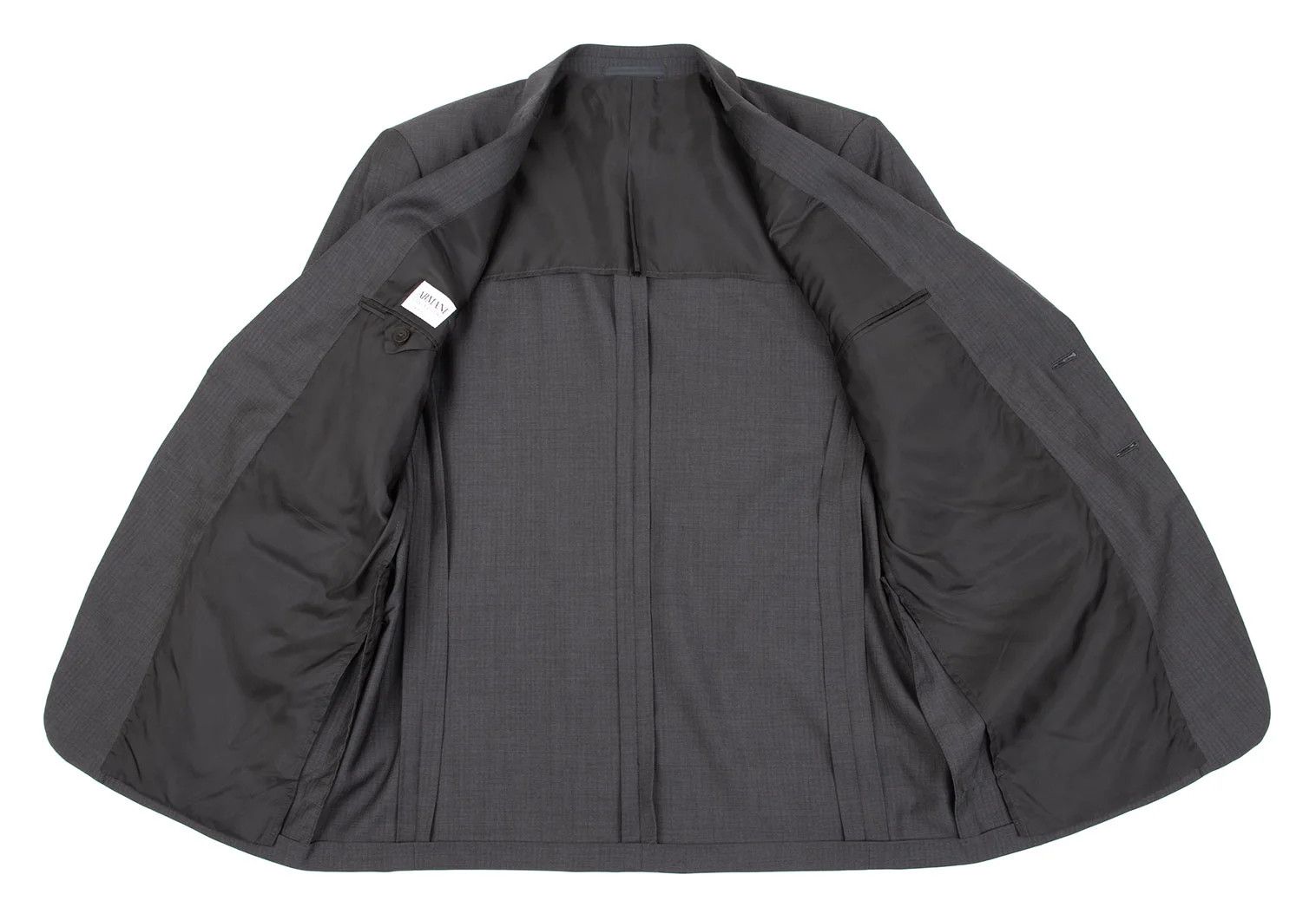 Armani Collezioni Wool Shadow Stripe Suit Set in Gray Size 54 Size US XXS / EU 40 - 8 Thumbnail