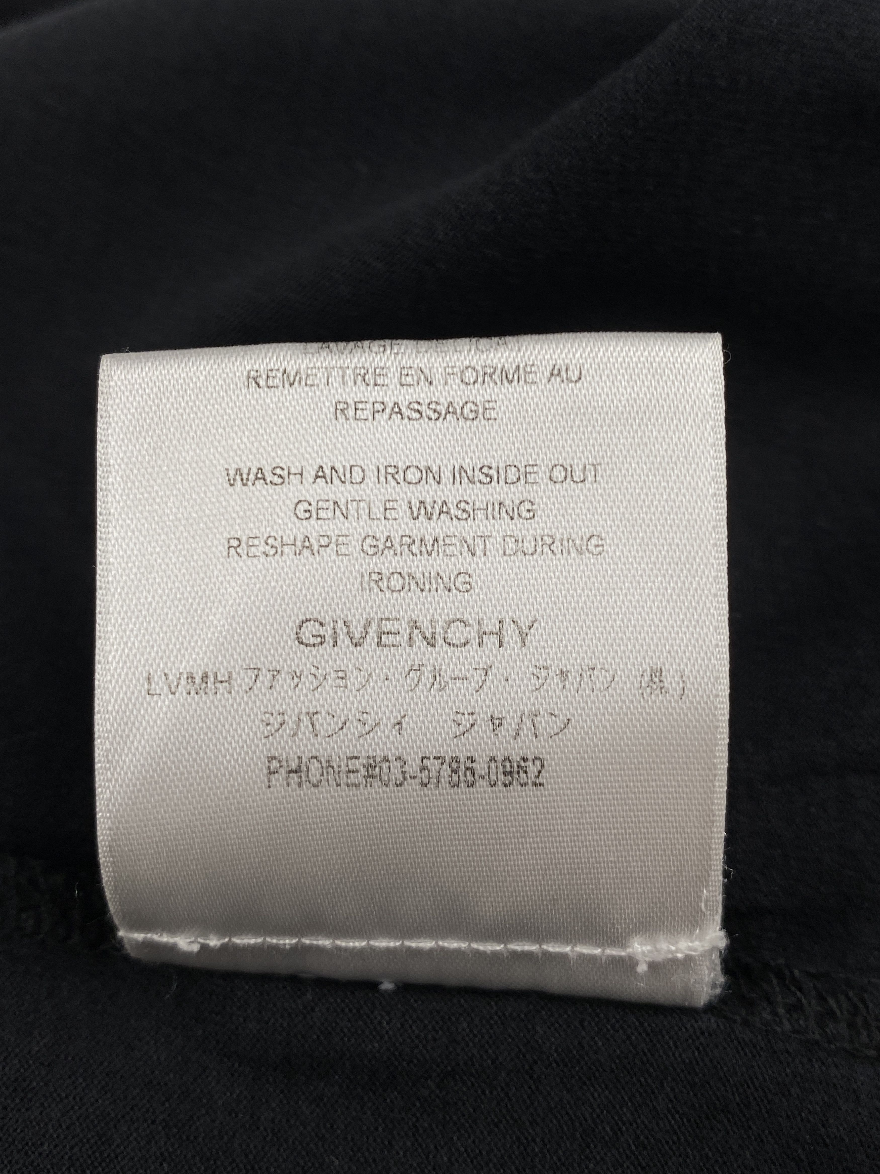 Givenchy Amore Black Logo Print T-Shirt Size US M / EU 48-50 / 2 - 18 Thumbnail