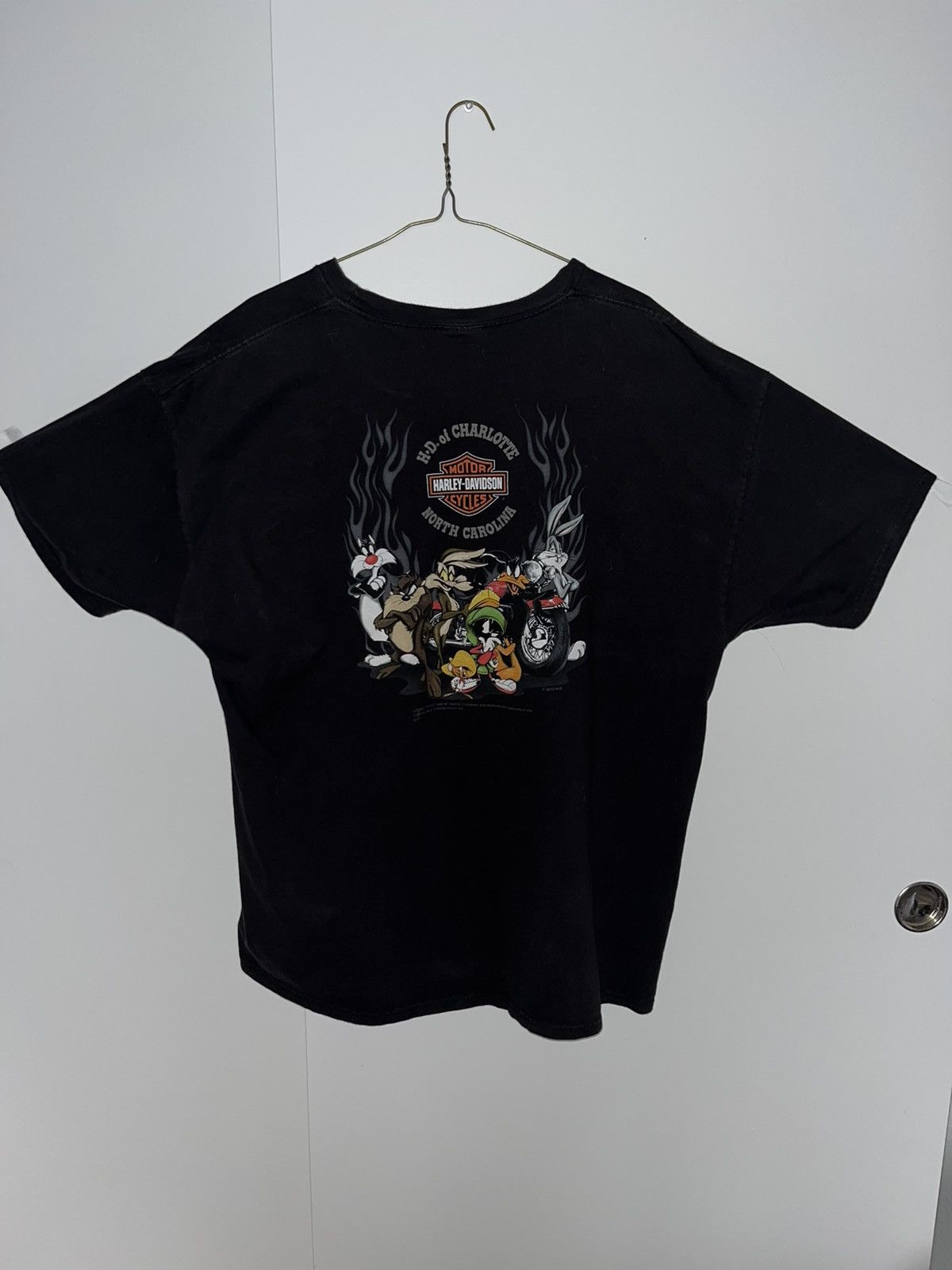 image of Harley Davidson X Vintage X Looney Tunes in Black, Women's (Size XL)