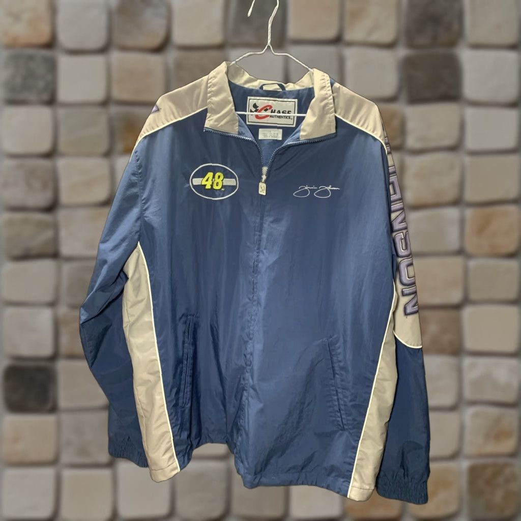 Chase Authentics CHASE AUTHENTIC JACKET NASCAR RACING MENS JIMMIE JOHNSON # 48 BLUE NAVY RACING XL Size US XL / EU 56 / 4 - 1 Thumbnail
