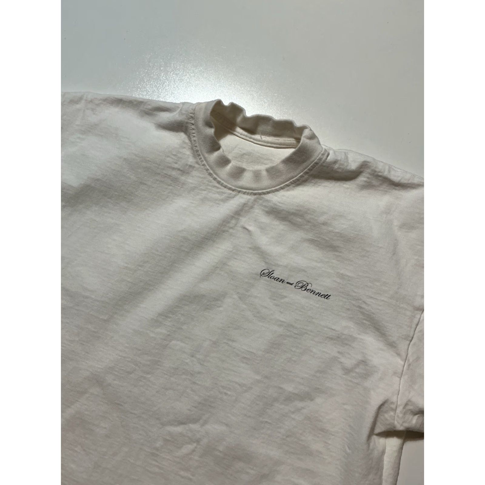 Vintage Sloan And Bennett Heavyweight Graphic Signature Logo White S/S T-Shirt Small Mens Size S Size US S / EU 44-46 / 1 - 4 Thumbnail
