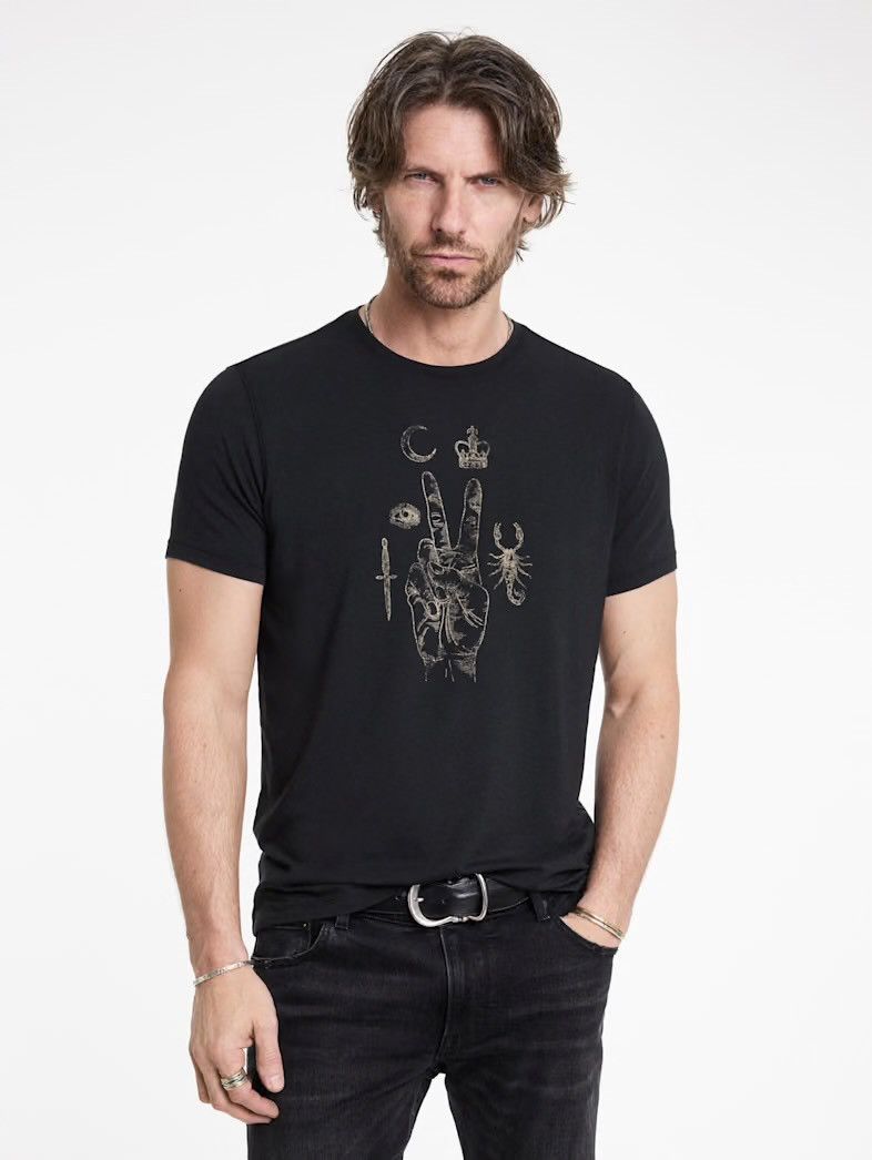 John Varvatos Peace Scorpio Black Graphic Tee Size medium Size US M / EU 48-50 / 2 - 6 Thumbnail